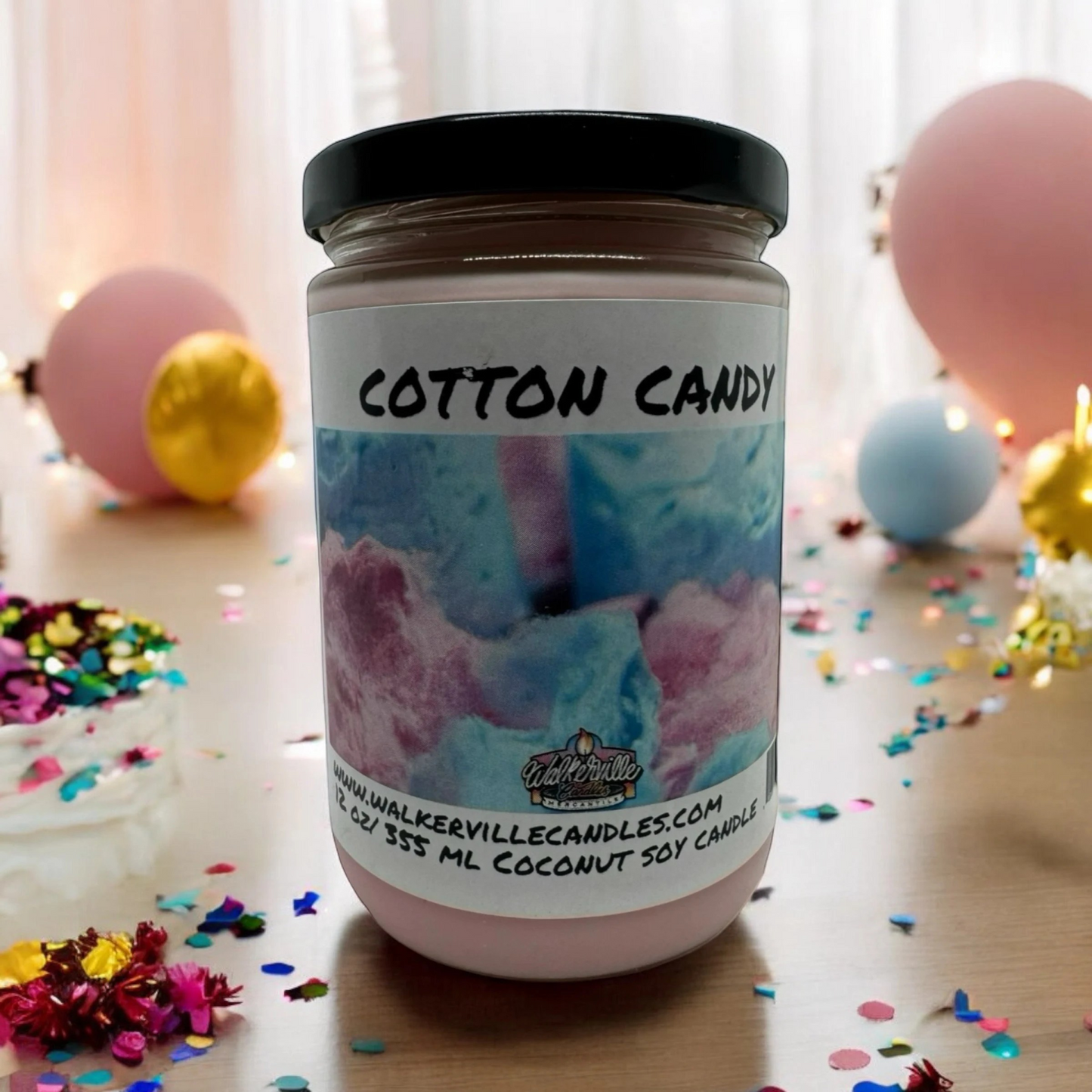 Cotton Candy 100% Coconut Soy Eco-friendly 12 oz Candle