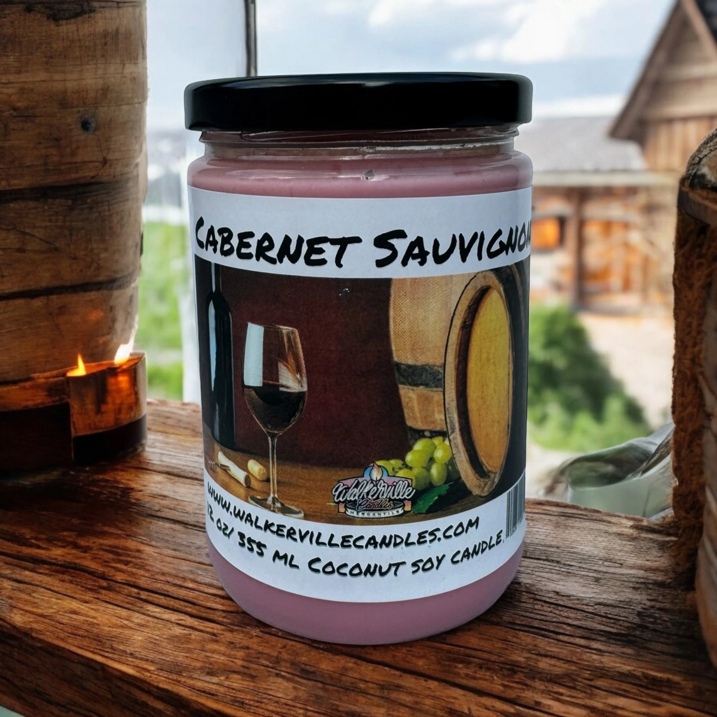 Cabernet Sauvignon Coconut Soy Eco-friendly 12 oz Candle