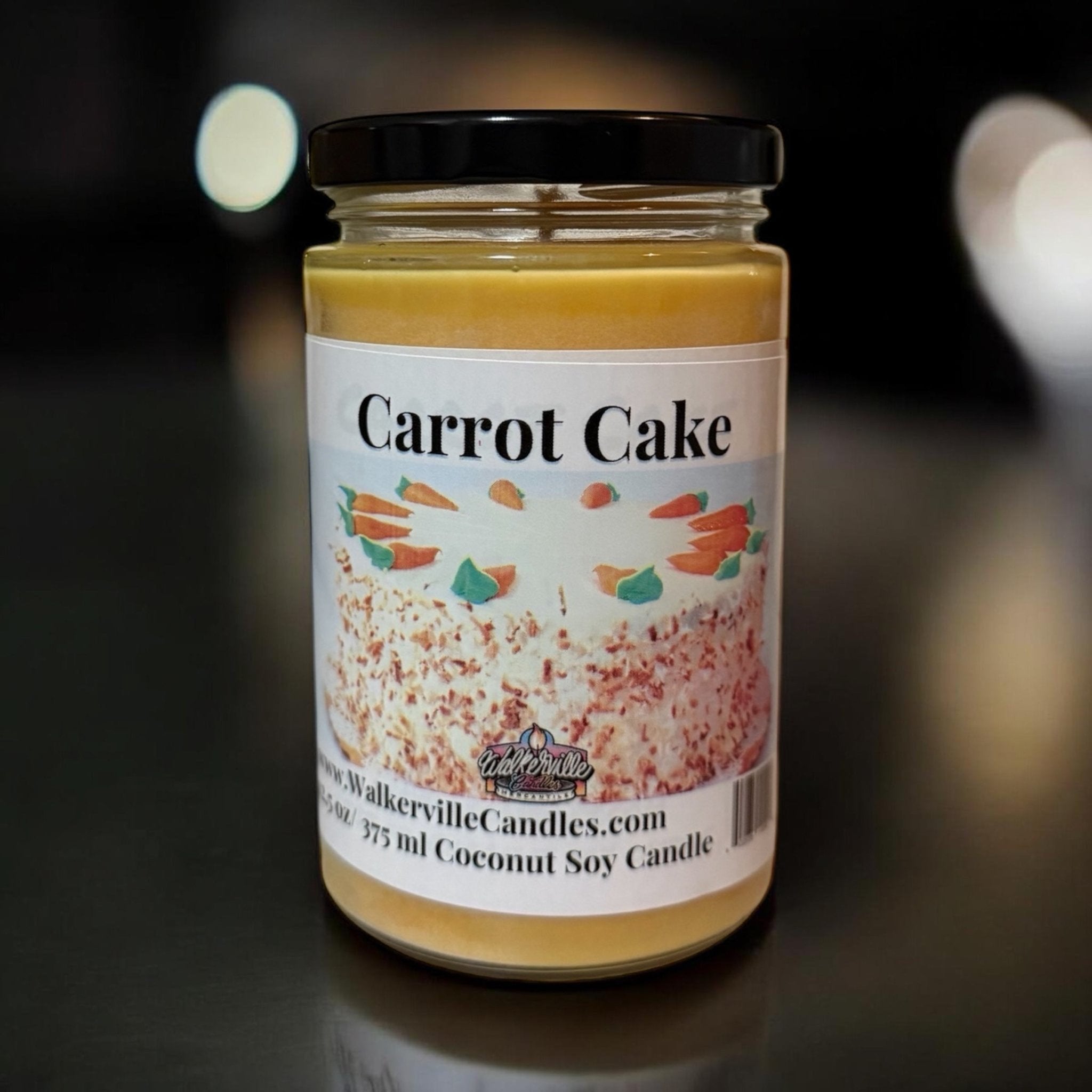 Carrot Cake Coconut Soy 12.5 oz/ 375 ml Candle Wood Wick - Walkerville Candles