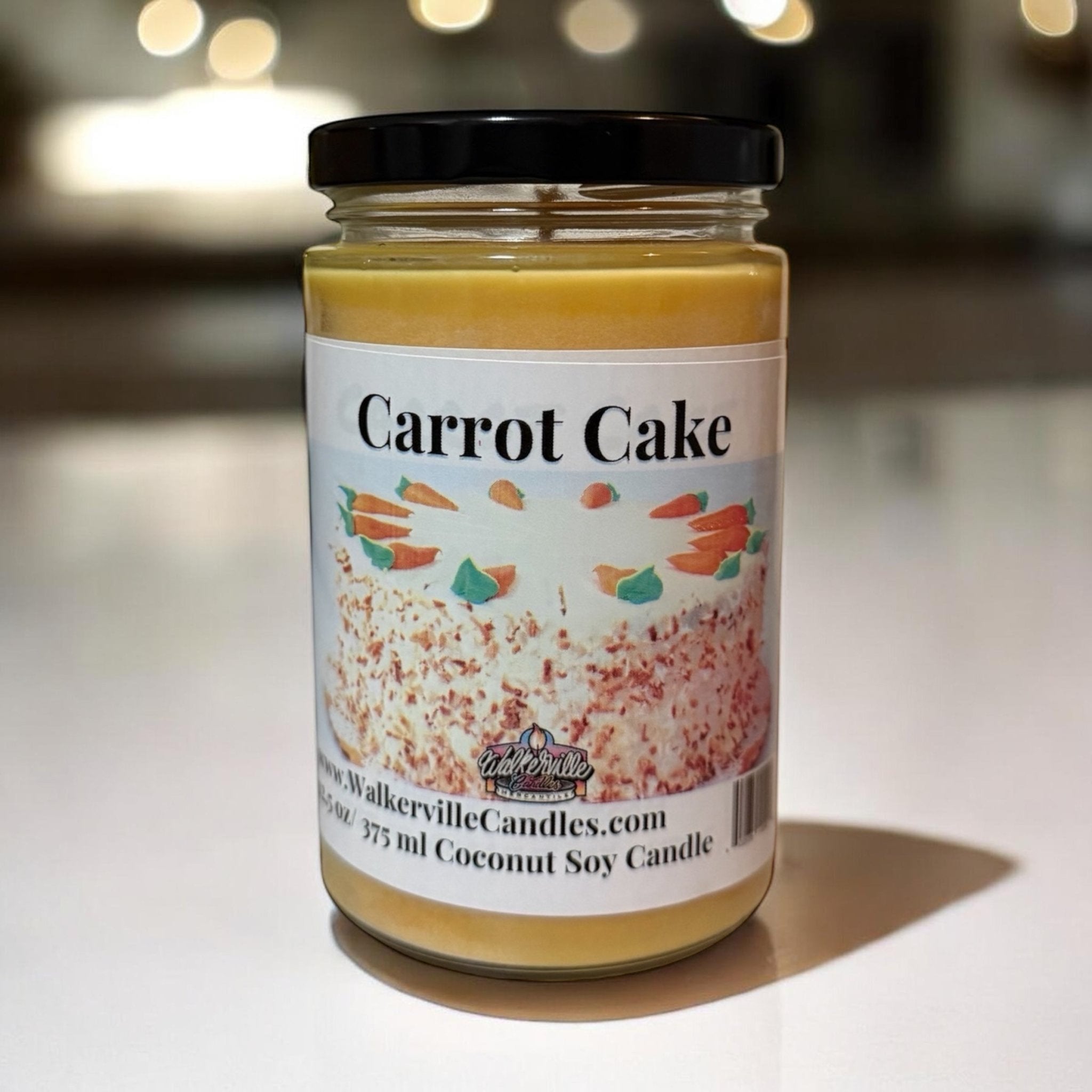 Carrot Cake Coconut Soy 12.5 oz/ 375 ml Candle Wood Wick - Walkerville Candles