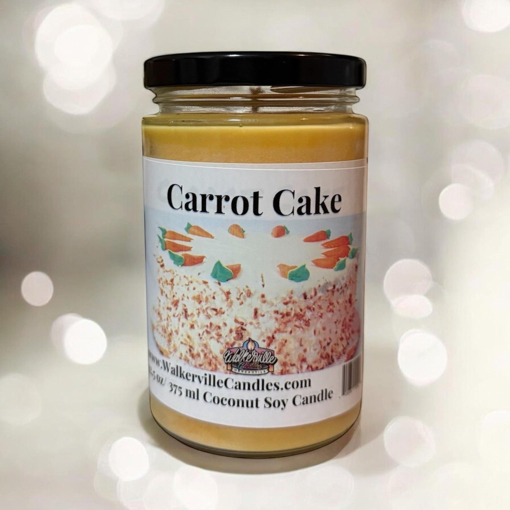 Carrot Cake Coconut Soy 12.5 oz/ 375 ml Candle Wood Wick - Walkerville Candles