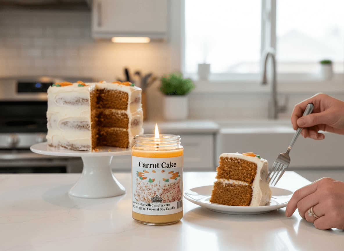 Carrot Cake Coconut Soy 12.5 oz/ 375 ml Candle Wood Wick - Walkerville Candles