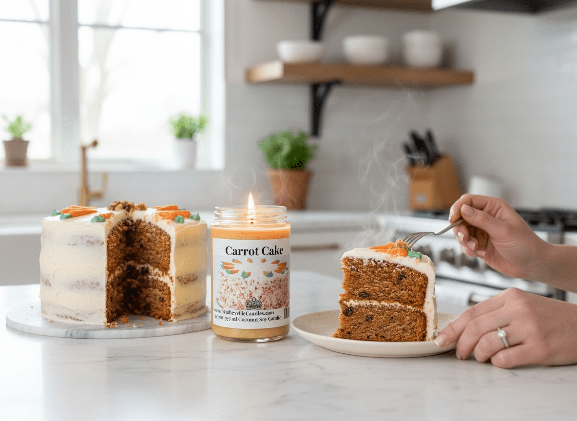 Carrot Cake Coconut Soy 12.5 oz/ 375 ml Candle Wood Wick - Walkerville Candles