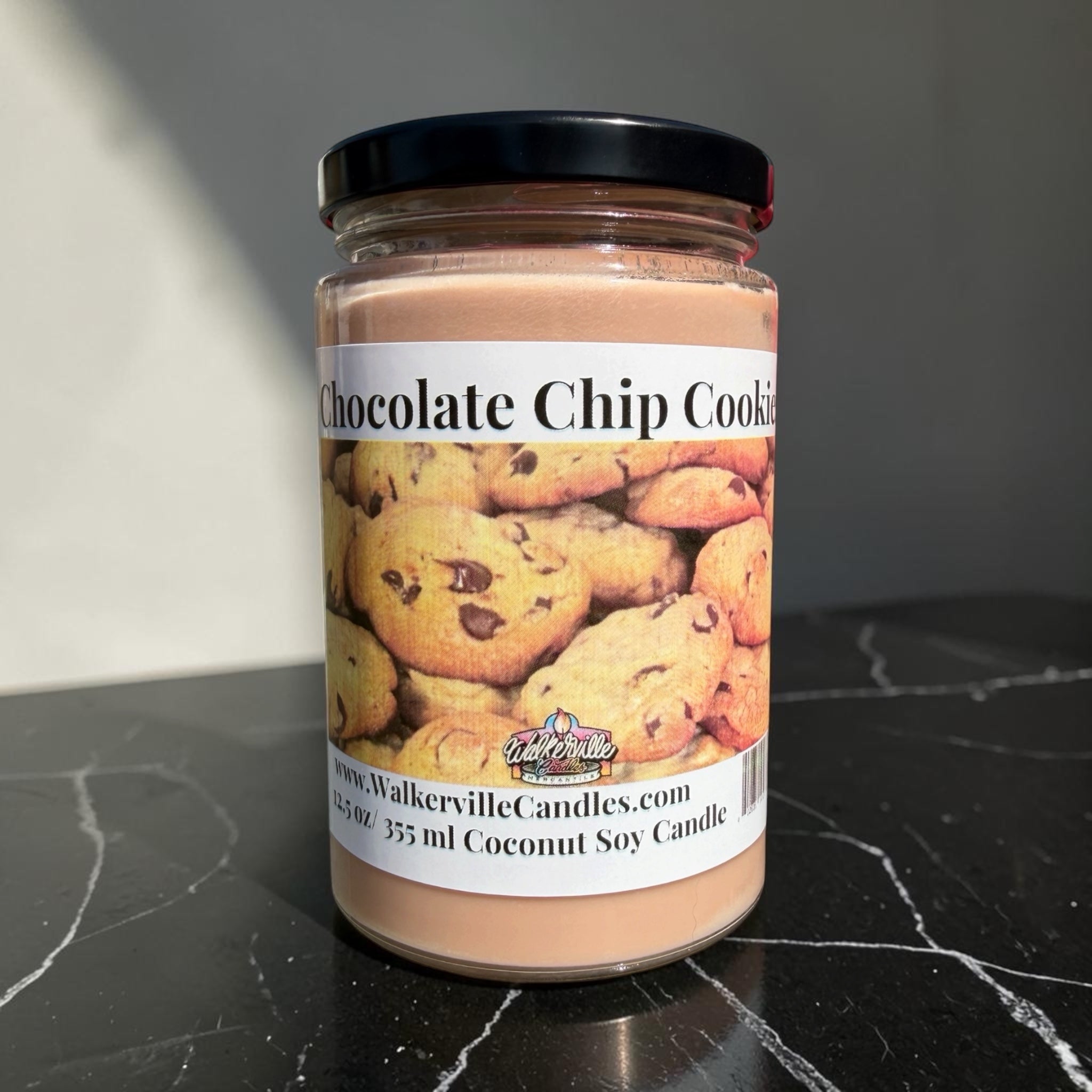 Chocolate Chip Cookie Coconut Soy 12.5 oz/ 375 ml Candle Wood Wick - Walkerville Candles