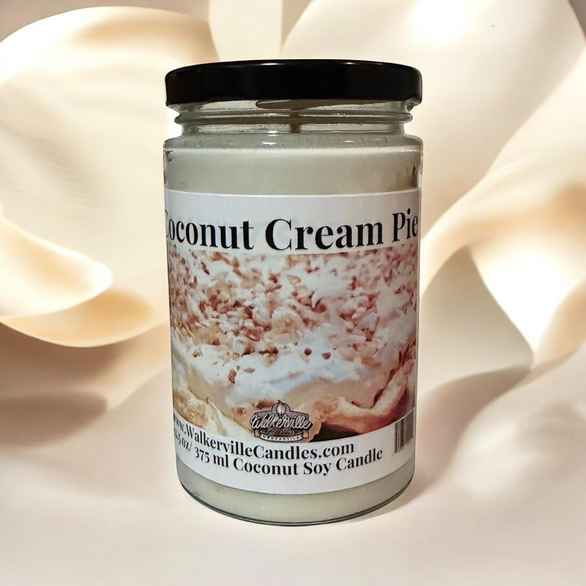 Coconut Cream Pie Coconut Soy 12.5 oz/ 375 ml Candle Wood Wick - Walkerville Candles