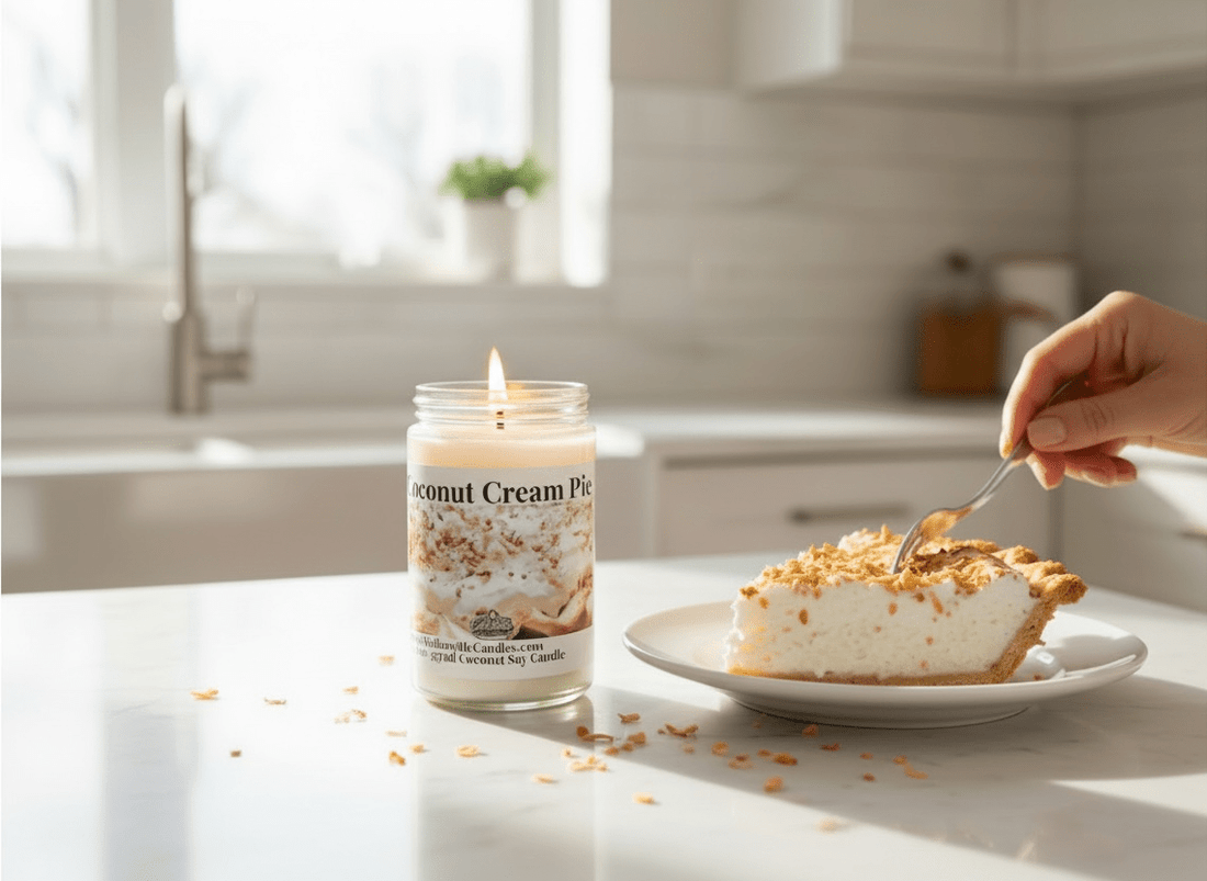 Coconut Cream Pie Coconut Soy 12.5 oz/ 375 ml Candle Wood Wick - Walkerville Candles
