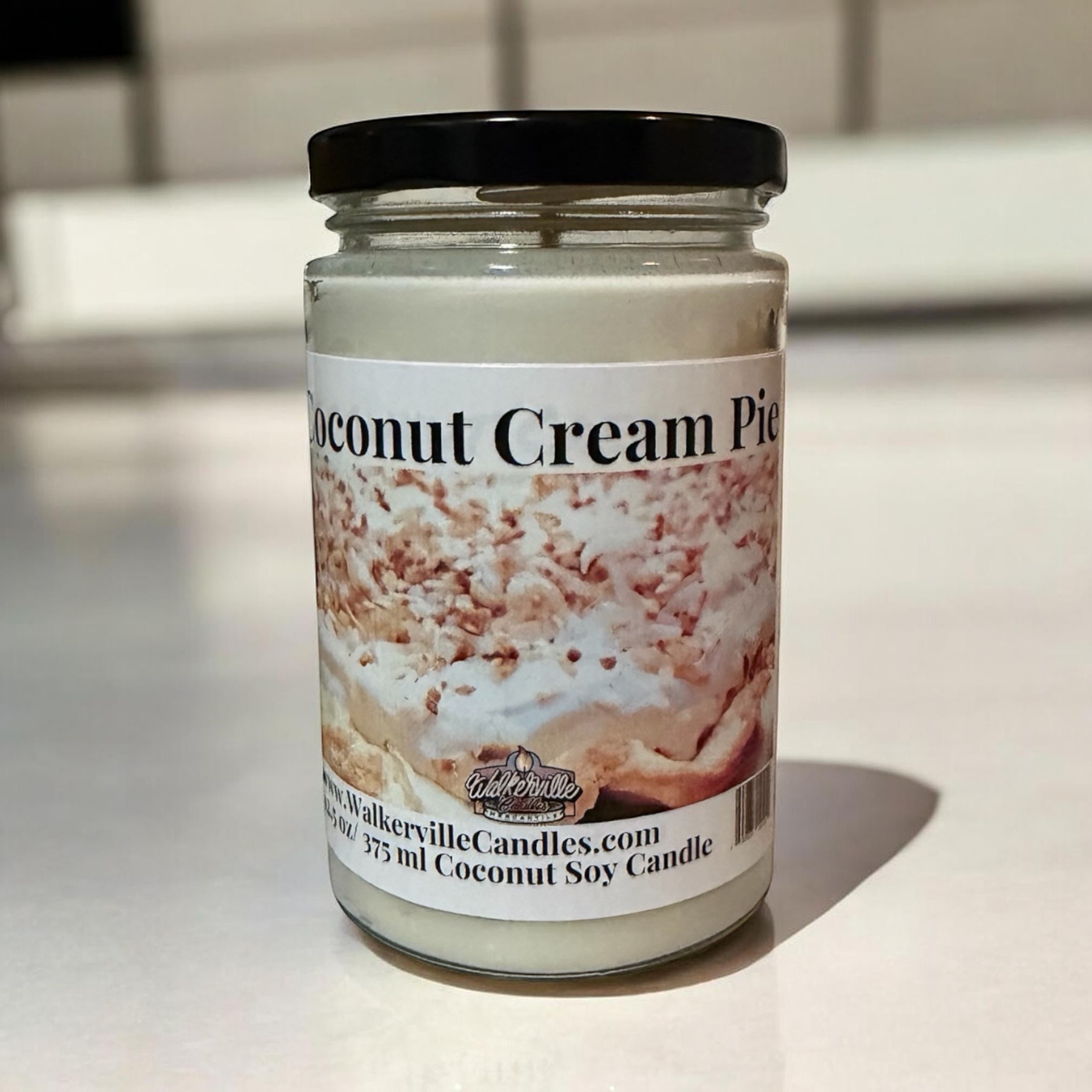 Coconut Cream Pie Coconut Soy 12.5 oz/ 375 ml Candle Wood Wick - Walkerville Candles