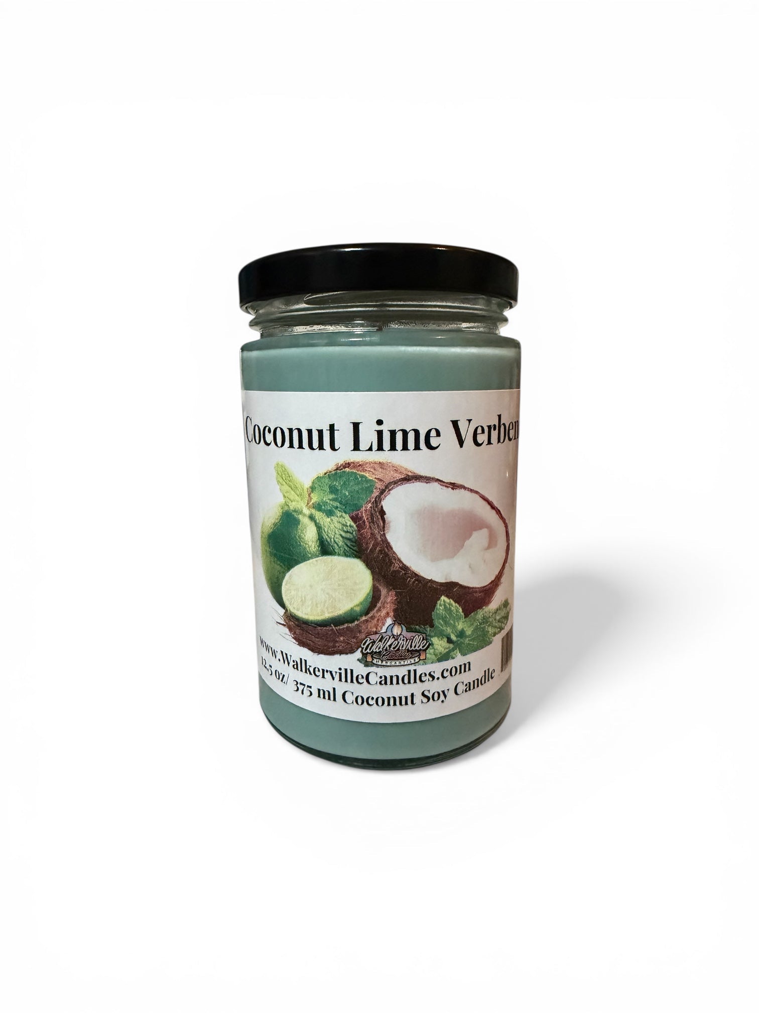 Coconut Lime Verbena Coconut Soy 12.5oz/ 375 ml Candle Wood Wick - Walkerville Candles