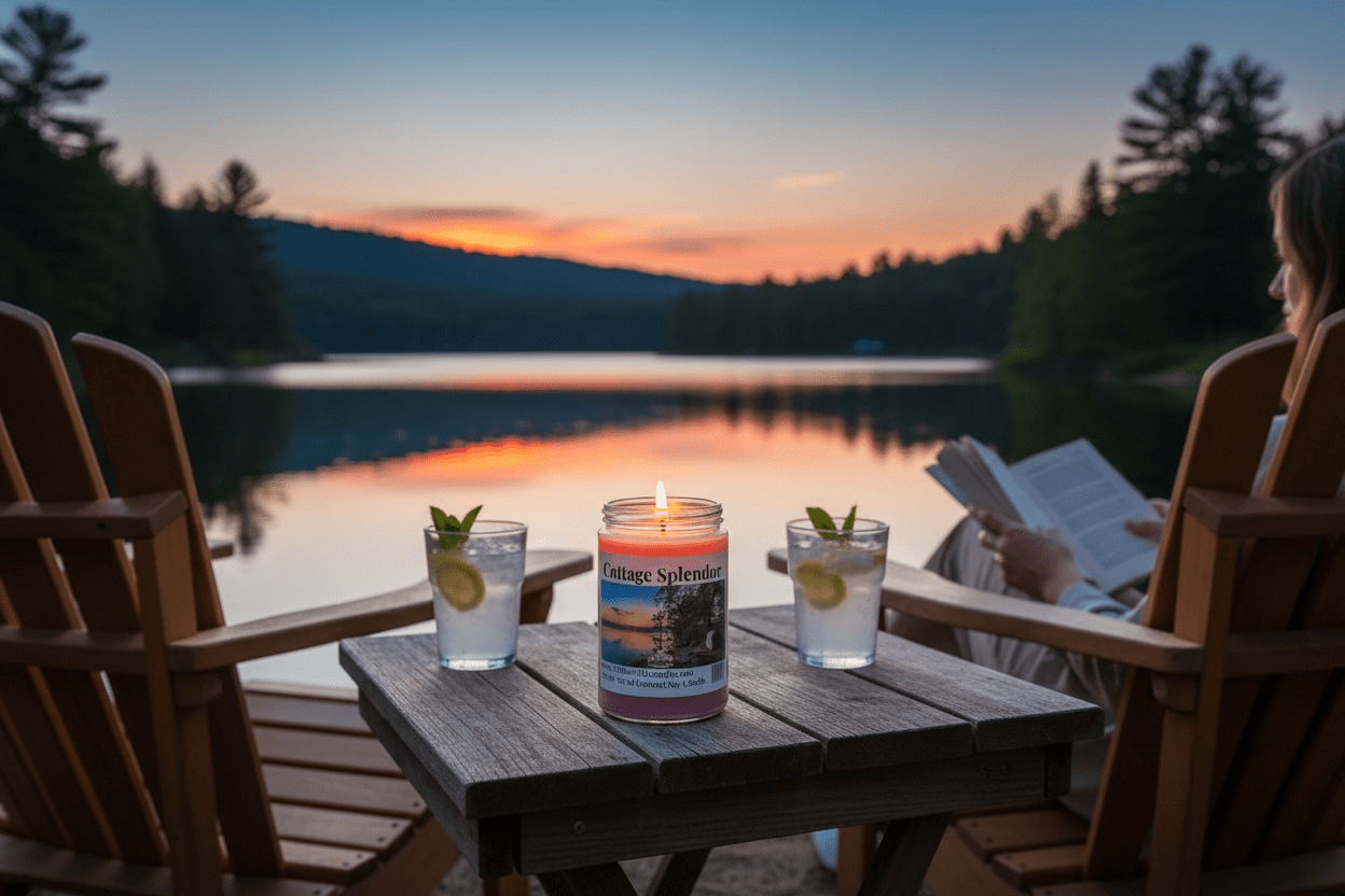 Cottage Splendor Coconut Soy 12.5 oz/ 375 ml Candle Wood Wick - Walkerville Candles