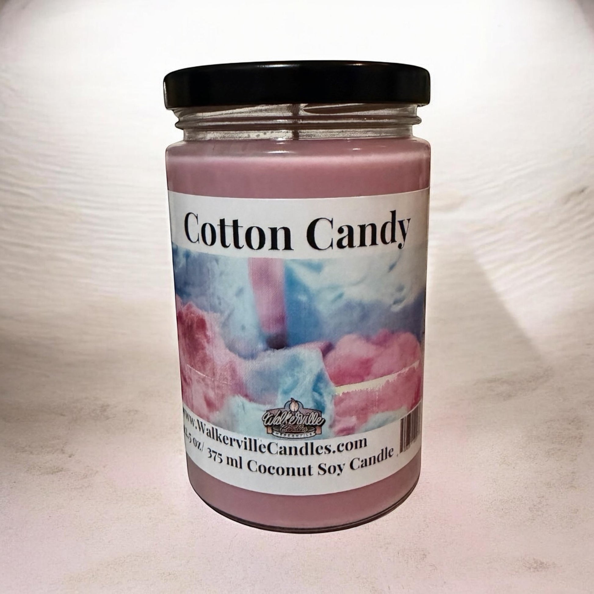 Cotton Candy Coconut Soy 12.5 oz/ 375 ml Candle Wood Wick - Walkerville Candles