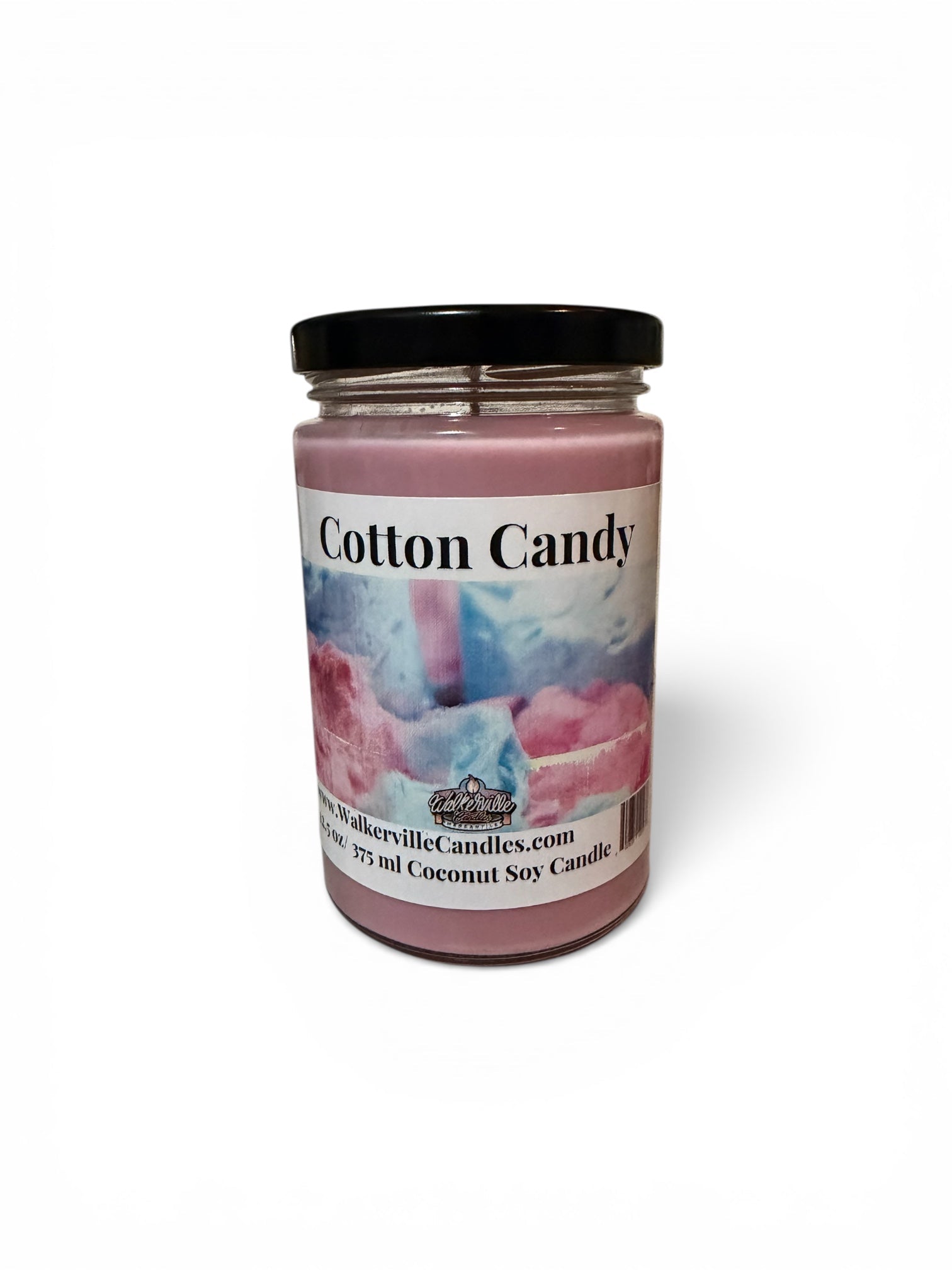 Cotton Candy Coconut Soy 12.5 oz/ 375 ml Candle Wood Wick - Walkerville Candles