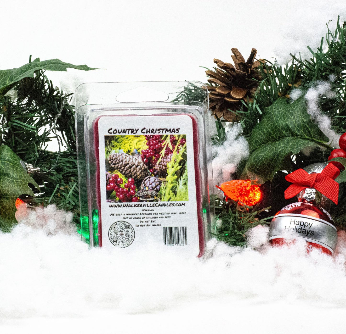 Country Christmas Scented Handmade, Eco-friendly Wax Melt