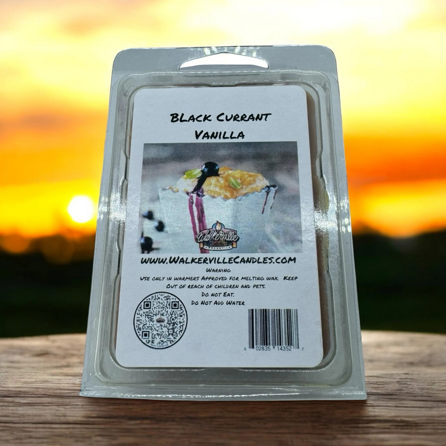 Black Currant Vanilla Scented Handmade, Eco-friendly Wax Melt