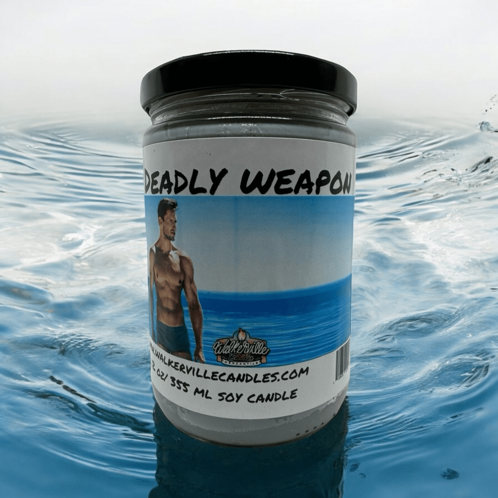 Deadly Weapon Coconut Soy 12.5 oz/ 375 ml Candle Wood Wick - Walkerville Candles