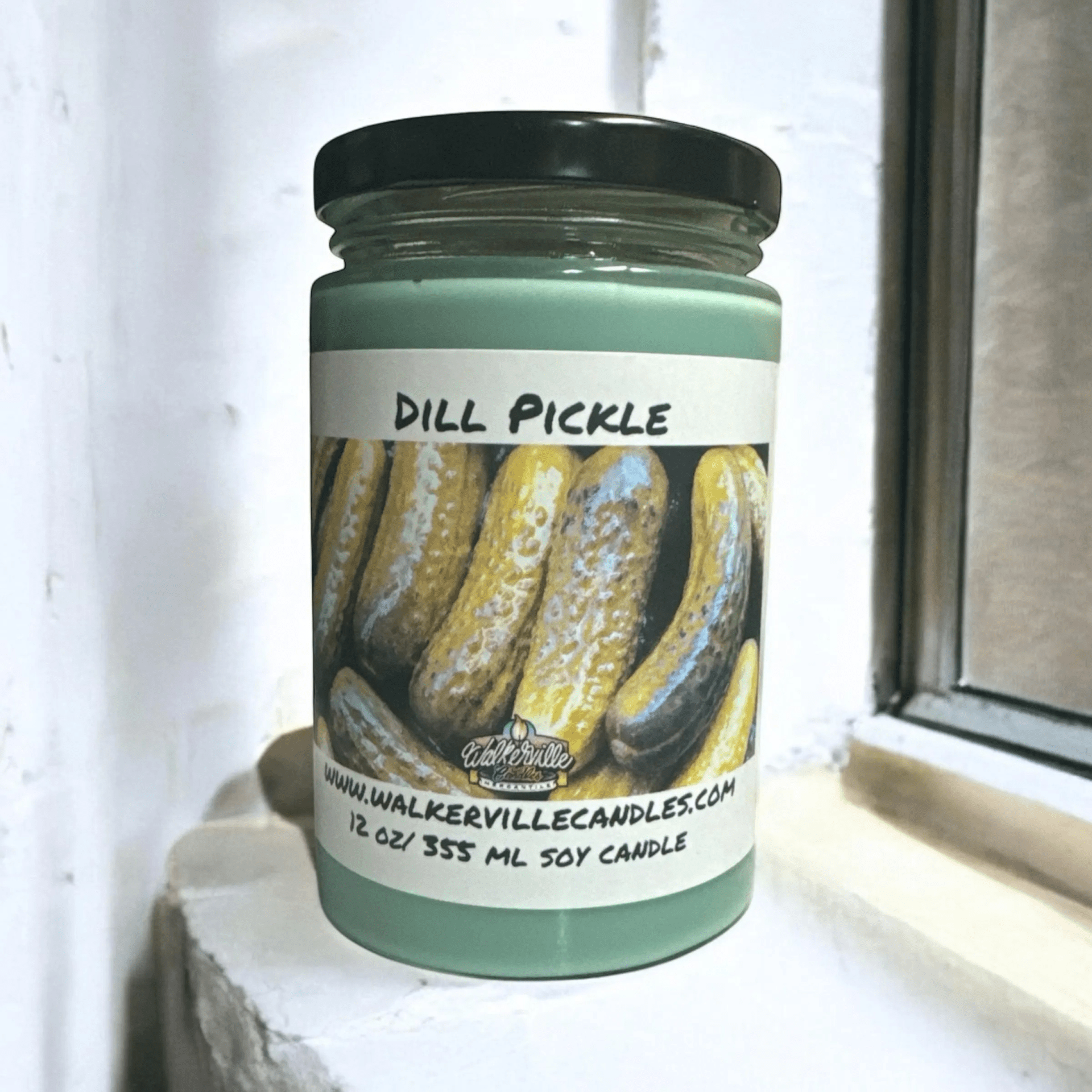 Dill Pickle Coconut Soy 12.5 oz/ 375 ml Candle Wood Wick - Walkerville Candles