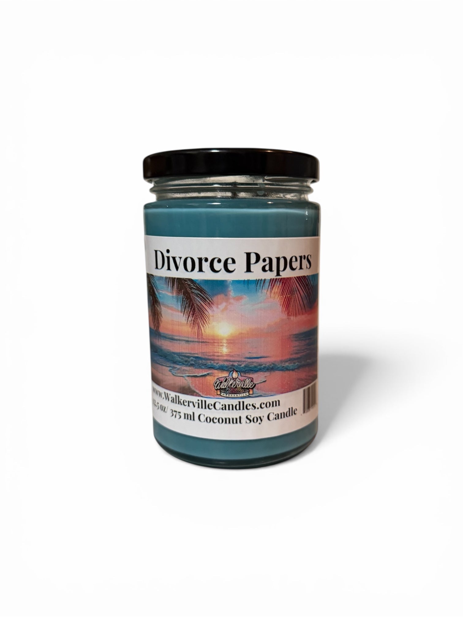 Divorce Papers Coconut Soy 12.5 oz/ 375 ml Candle Wood Wick - Walkerville Candles