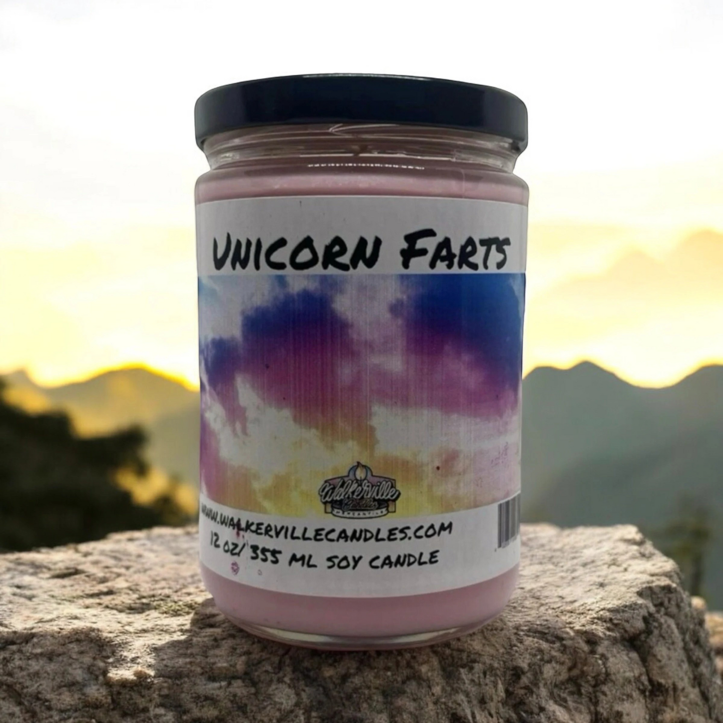 Unicorn Farts 100% Coconut Soy Eco-friendly 12 oz Candle