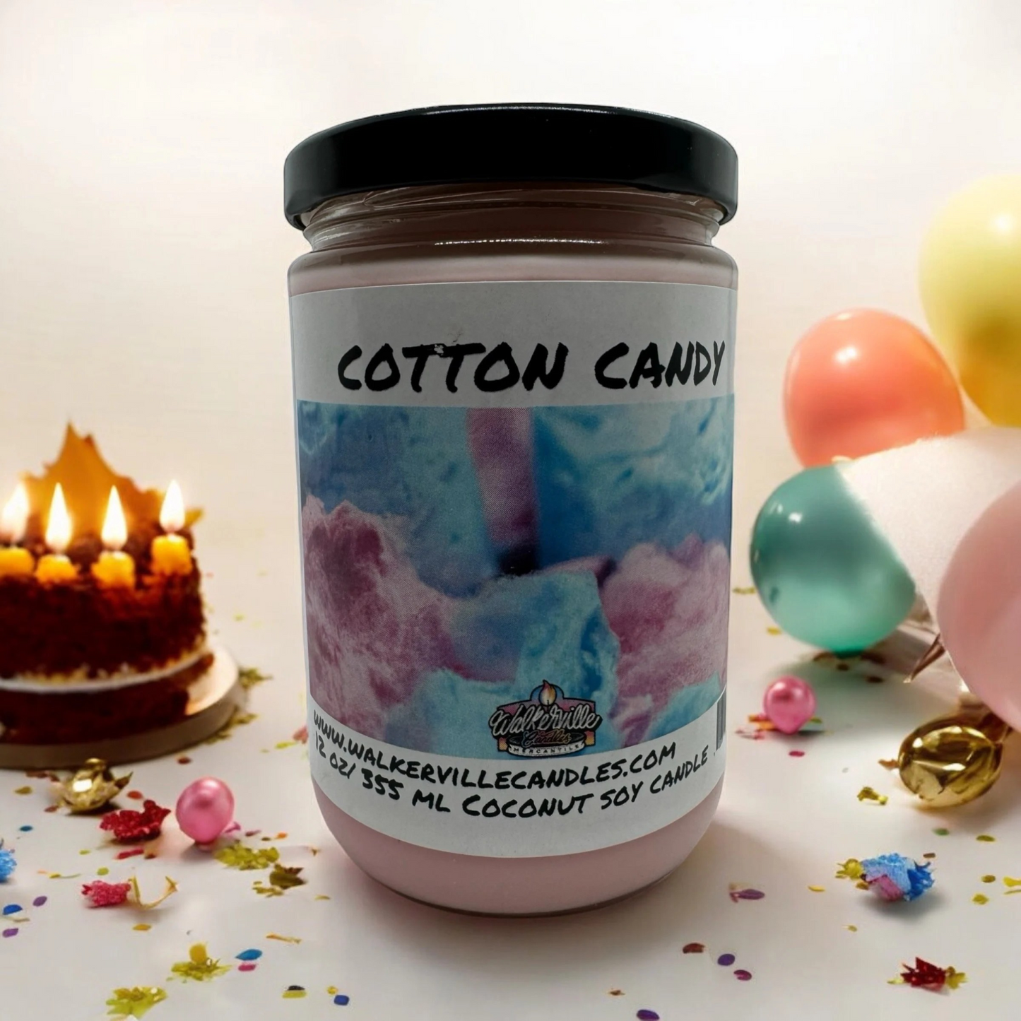 Cotton Candy 100% Coconut Soy Eco-friendly 12 oz Candle