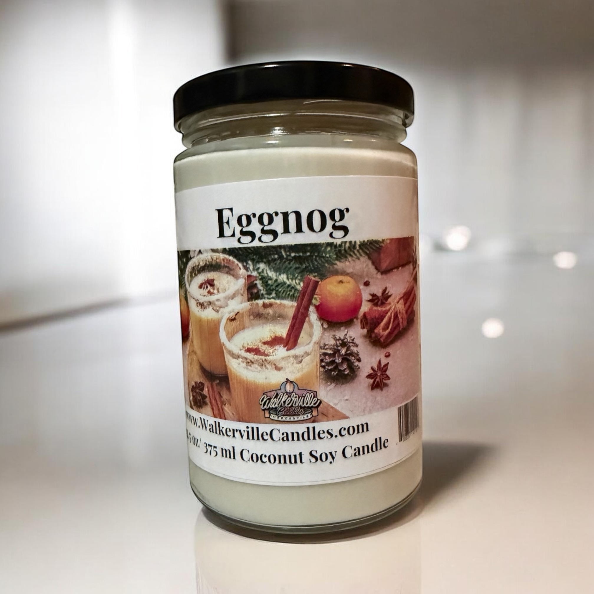 Eggnog Coconut Soy 12.5 oz/ 375 ml Candle - Walkerville Candles