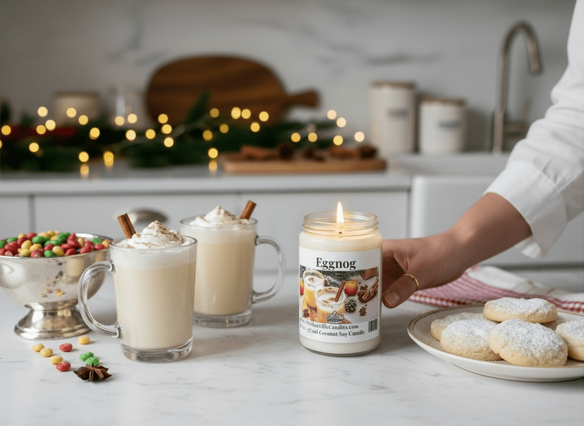 Eggnog Coconut Soy 12.5 oz/ 375 ml Candle - Walkerville Candles