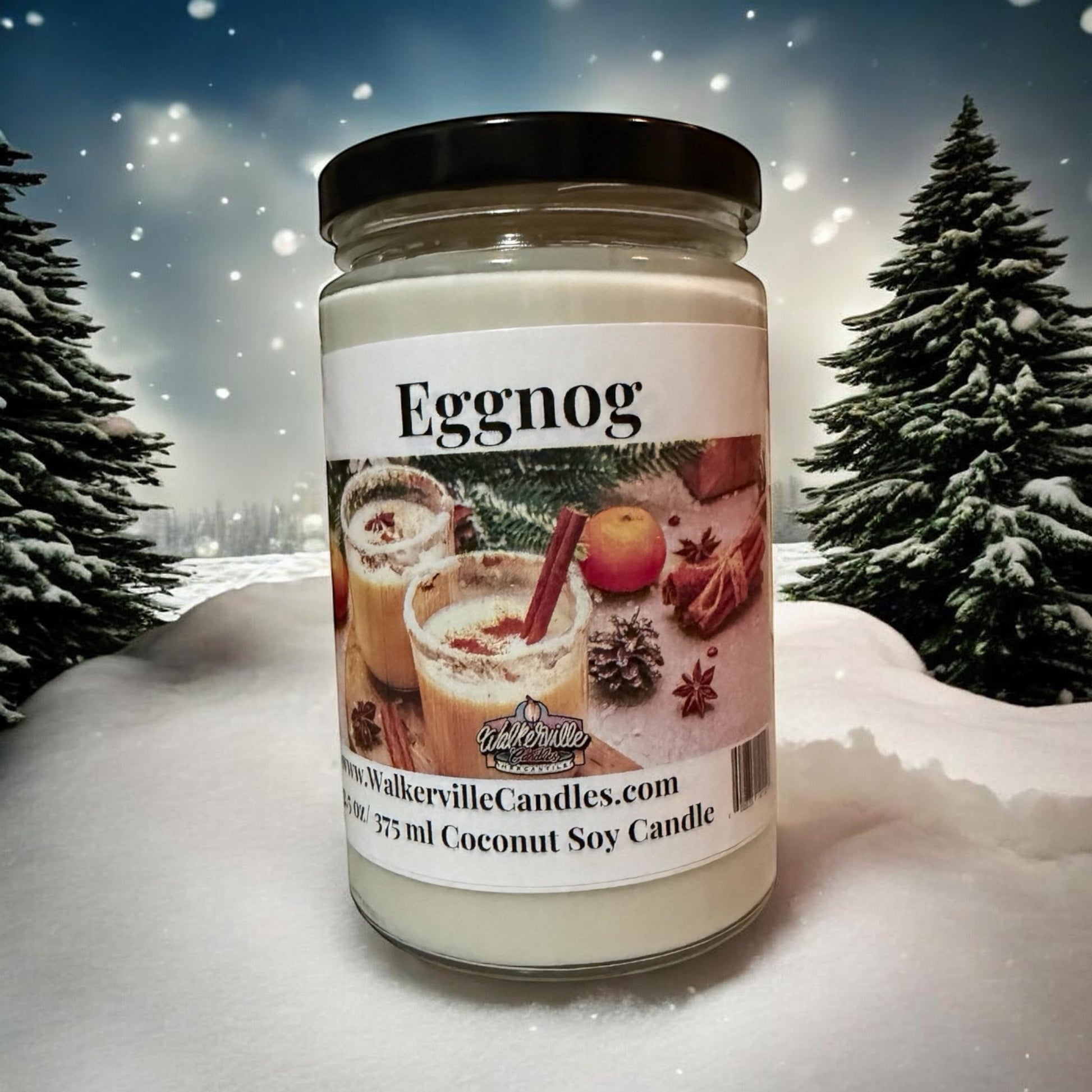 Eggnog Coconut Soy 12.5 oz/ 375 ml Candle - Walkerville Candles