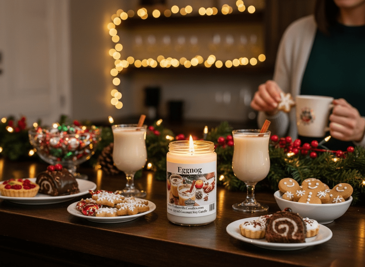 Eggnog Coconut Soy 12.5 oz/ 375 ml Candle - Walkerville Candles