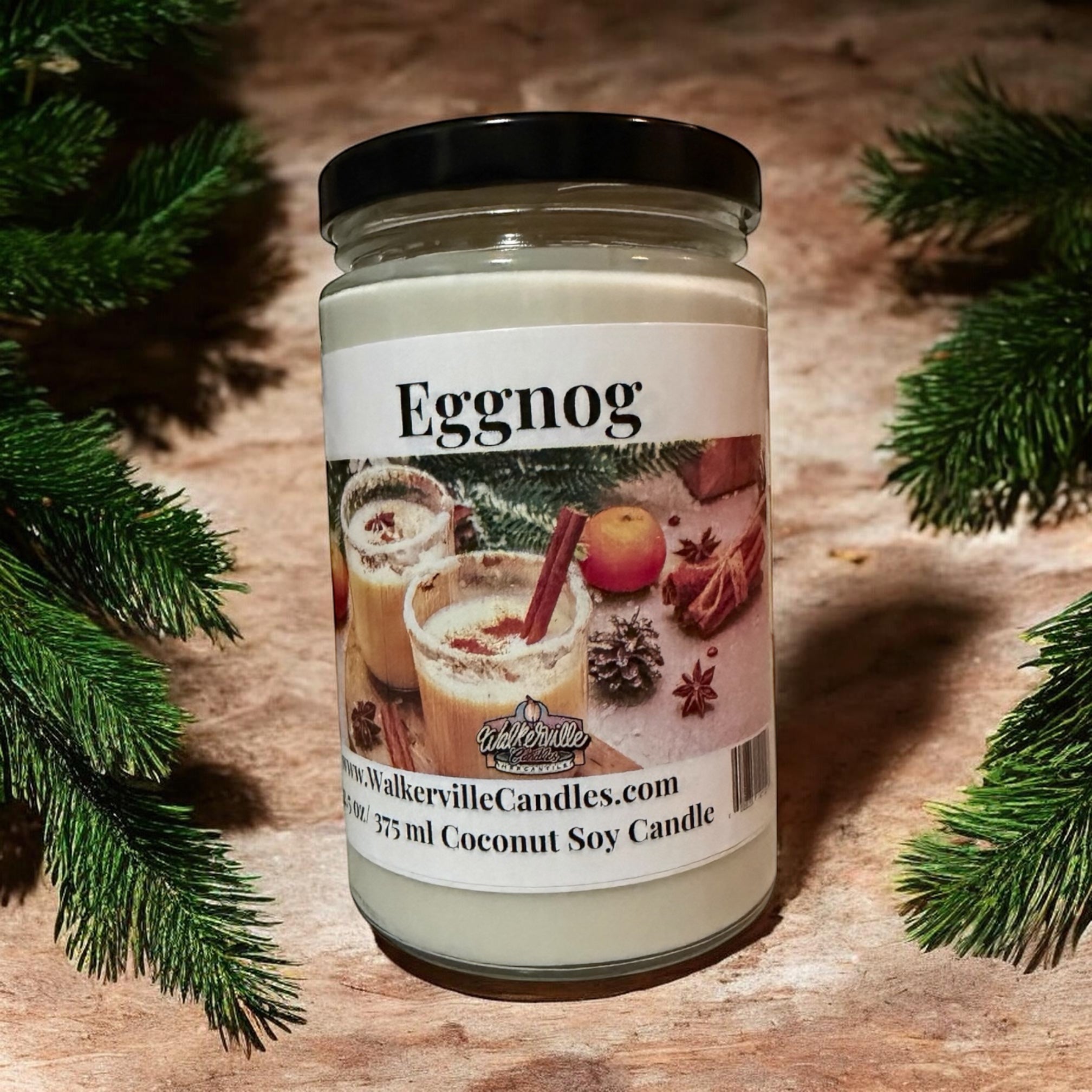 Eggnog Coconut Soy 12.5 oz/ 375 ml Candle - Walkerville Candles