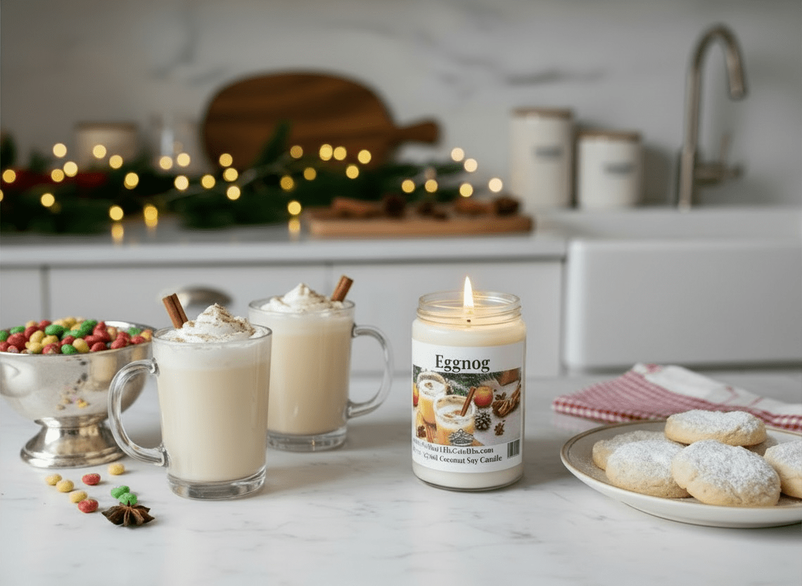 Eggnog Coconut Soy 12.5 oz/ 375 ml Candle - Walkerville Candles
