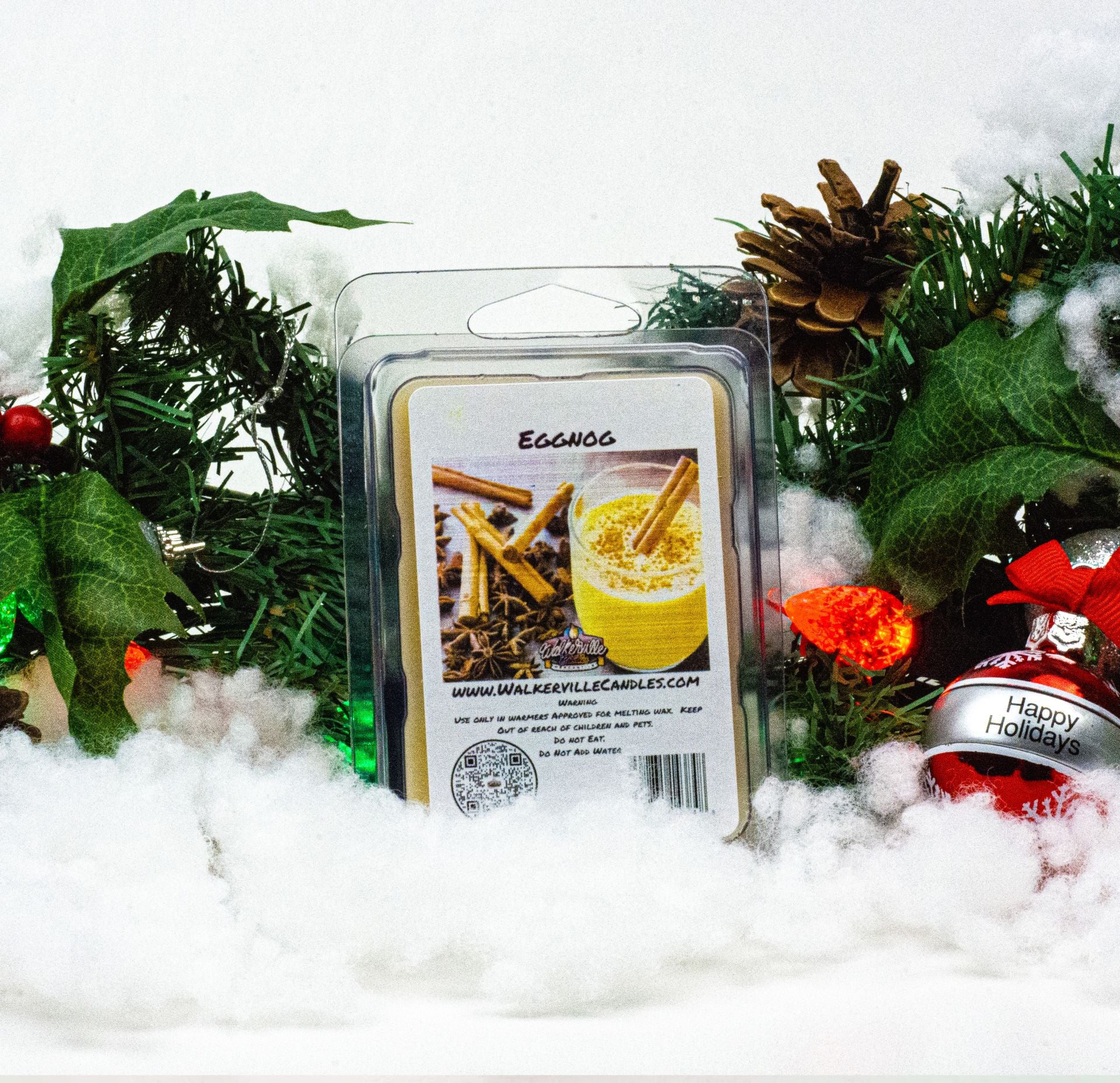 Eggnog Vegan Soy wax, Hand-poured, Eco-friendly Christmas Bakery Food Drink Wax Melt