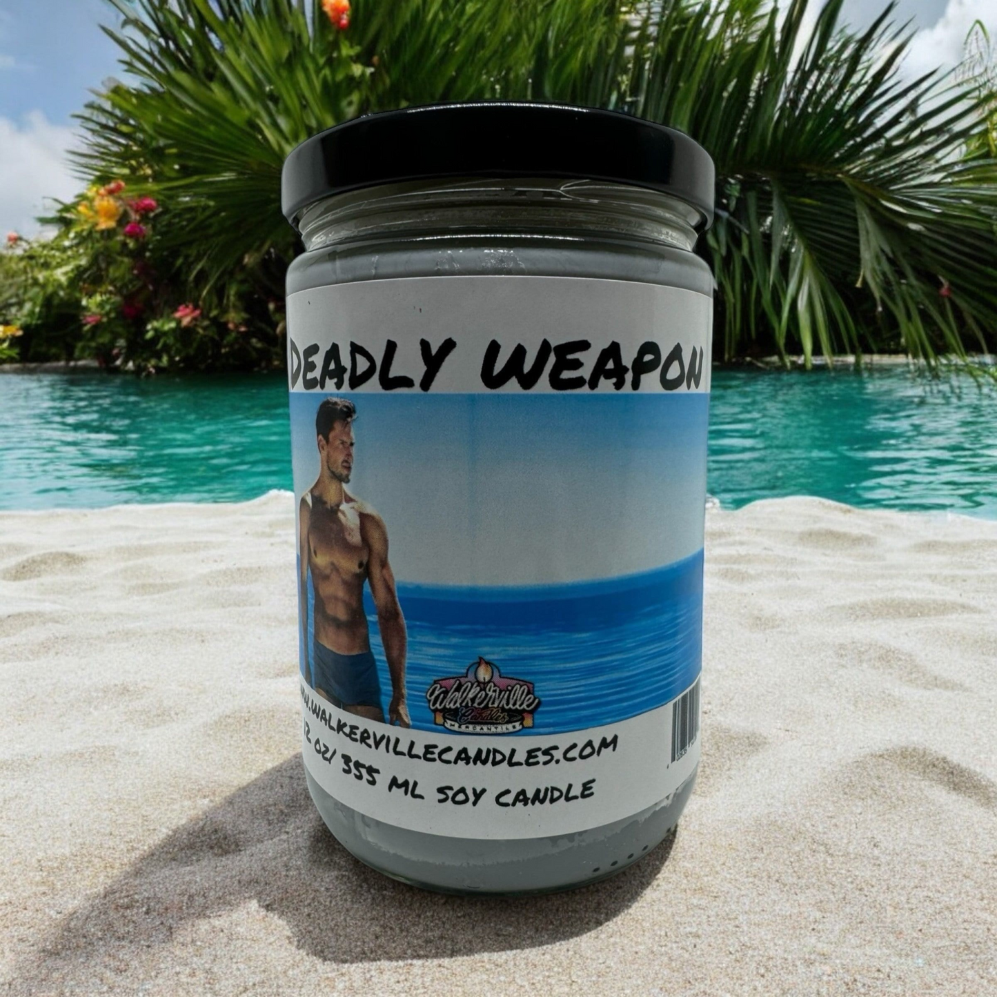 Deadly Weapon 100% Coconut Soy Eco-friendly 12 oz Candle Wood Wick