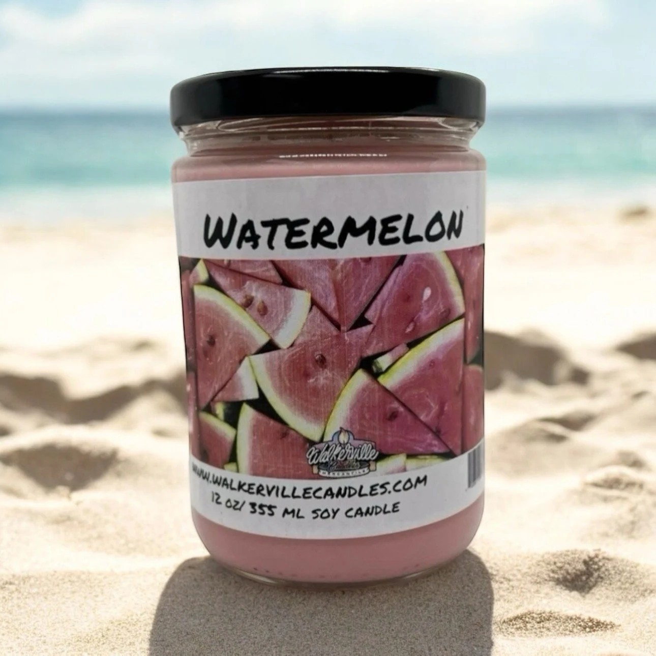 Watermelon 100% Coconut Soy Eco-friendly 12 oz Candle
