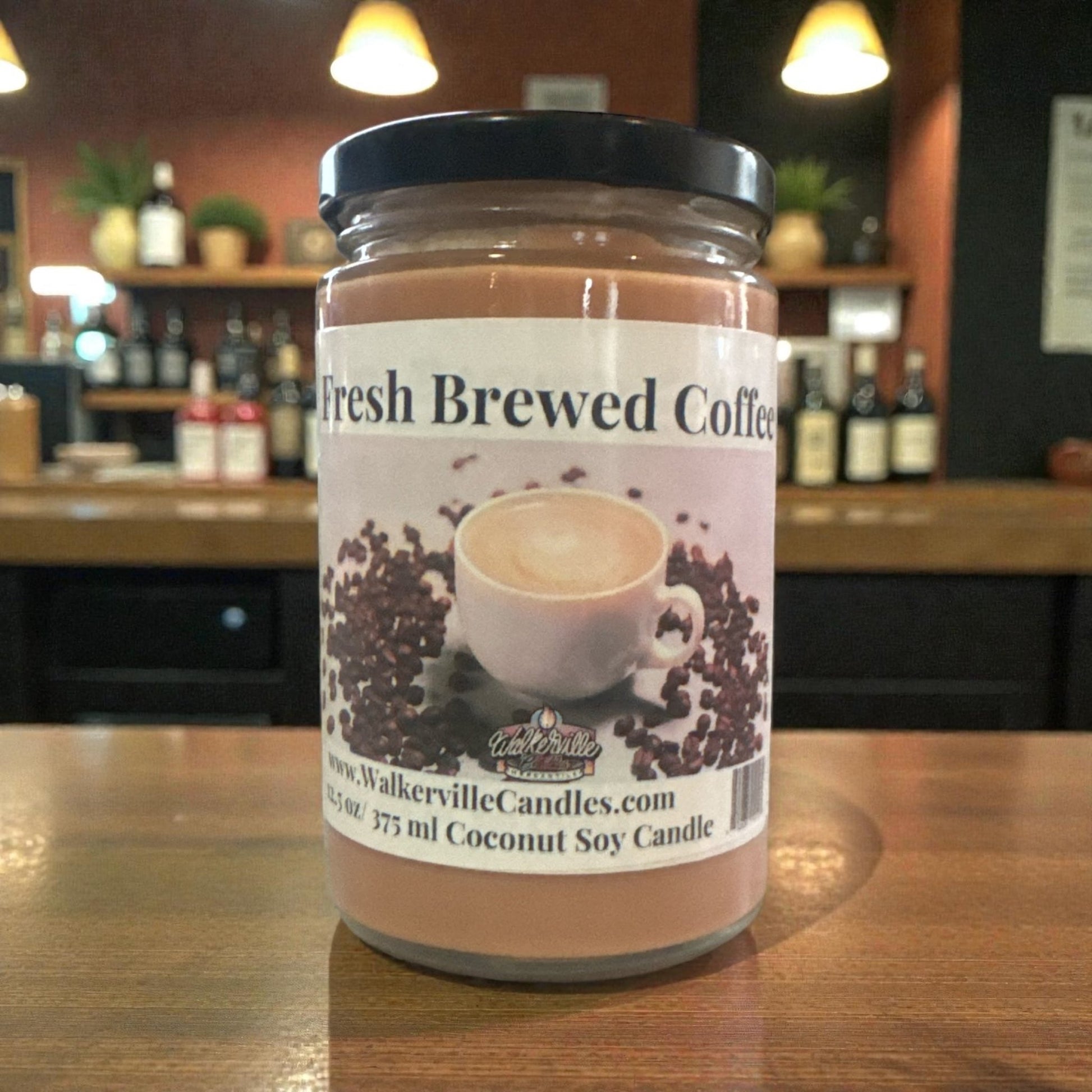 Fresh Brewed Coffee Coconut Soy 12.5 oz/ 375 ml Candle - Walkerville Candles