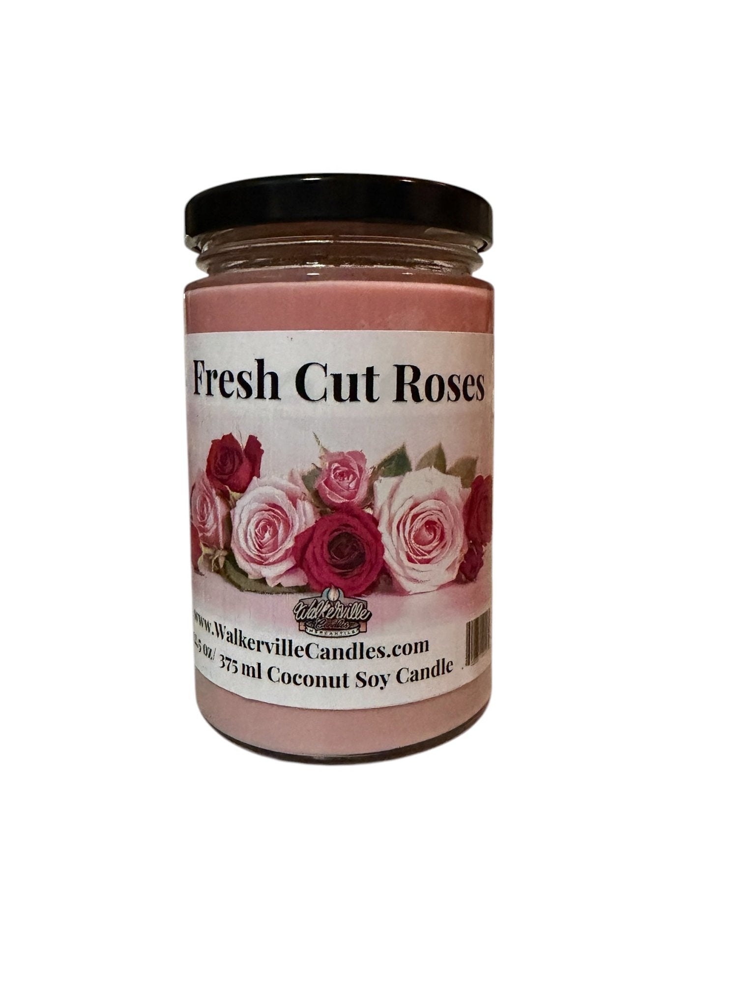 Fresh Cut Roses Coconut Soy 12.5 oz/ 375 ml Candle Wood Wick - Walkerville Candles