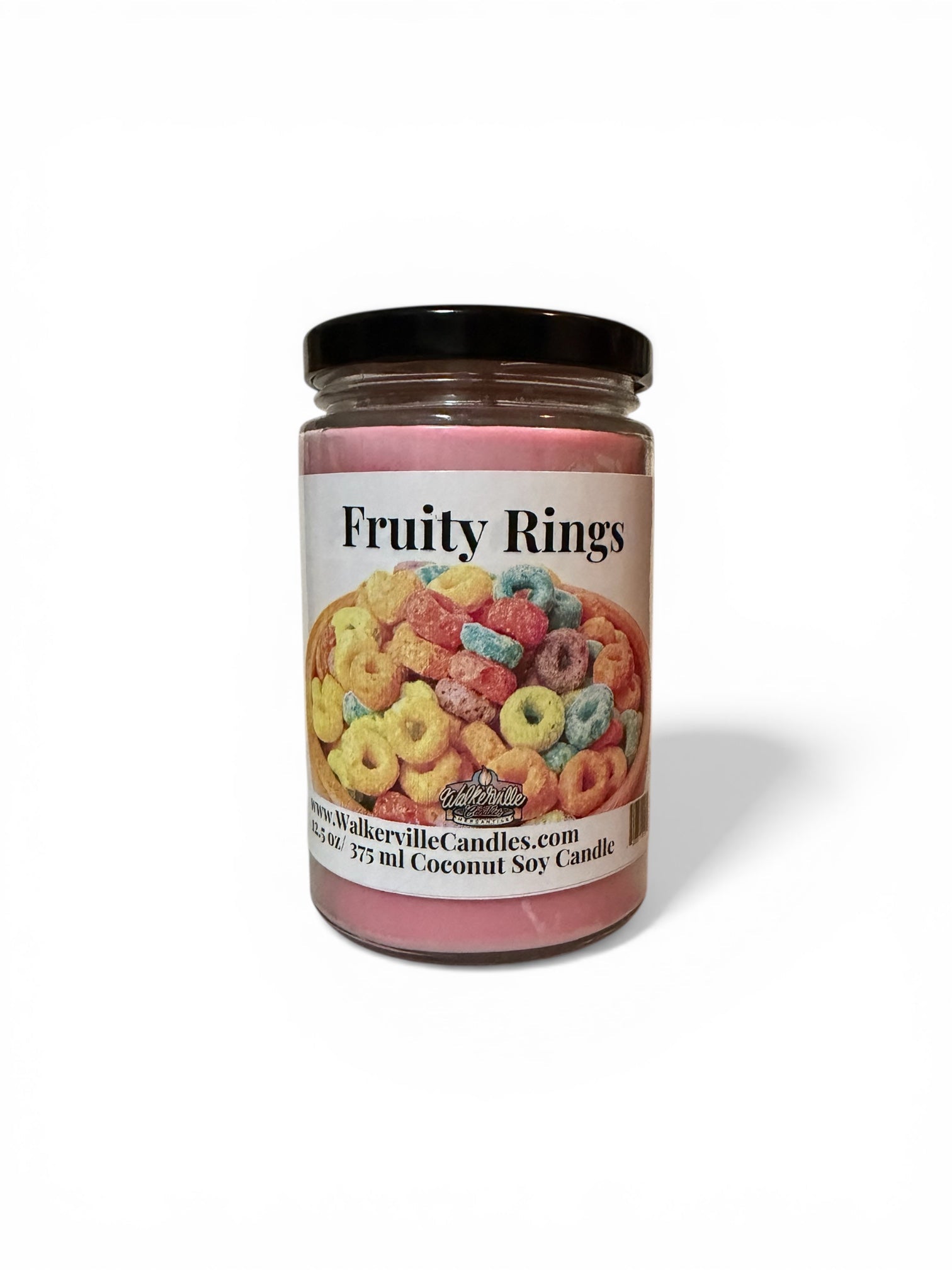 Fruity Rings Coconut Soy 12.5 oz/ 375 ml Candle Wood Wick - Walkerville Candles