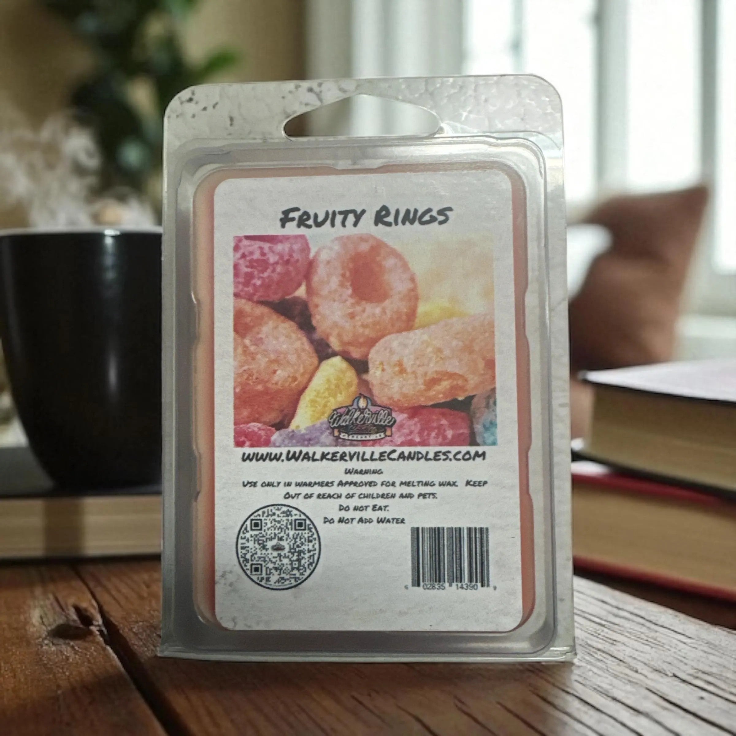 Fruity Rings Vegan Soy wax, Hand-poured, Eco-friendly Fruity Bakery Food Drink Wax Melt