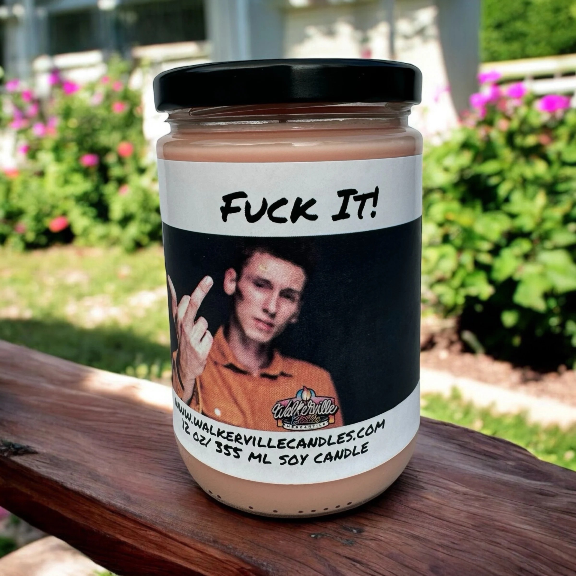 Fuck It! Coconut Soy 12.5 oz/ 375 ml Candle Wood Wick - Walkerville Candles