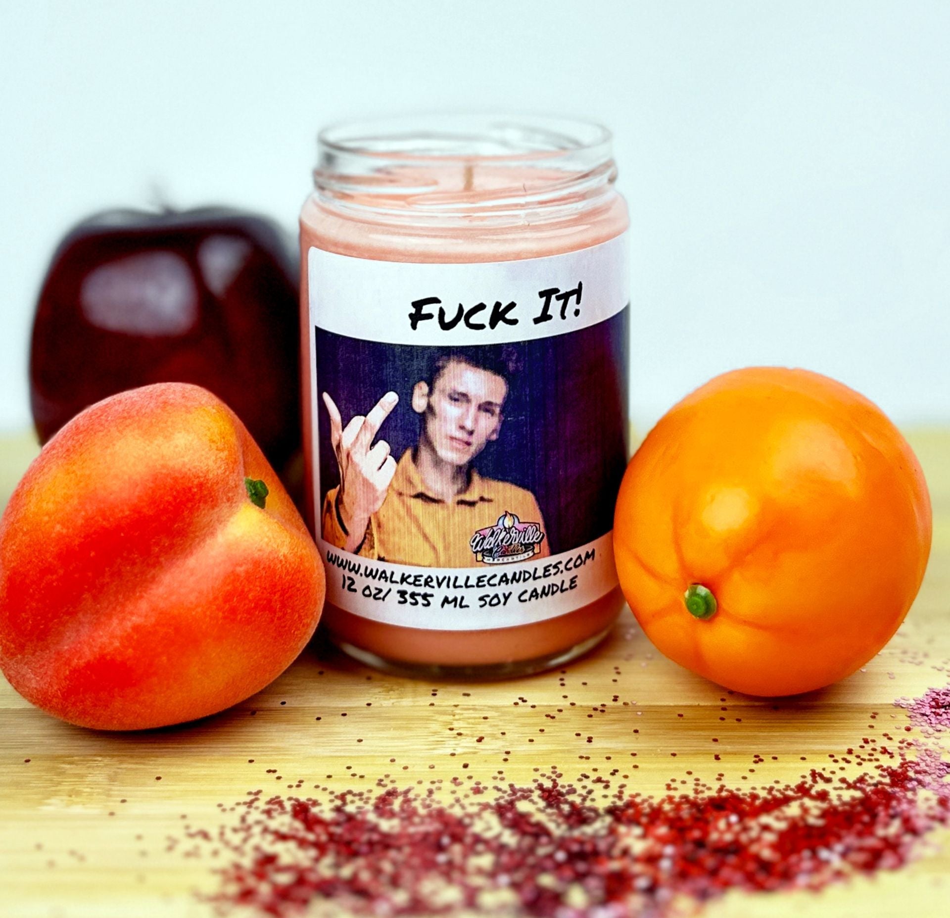 Fuck It! Coconut Soy 12.5 oz/ 375 ml Candle Wood Wick - Walkerville Candles