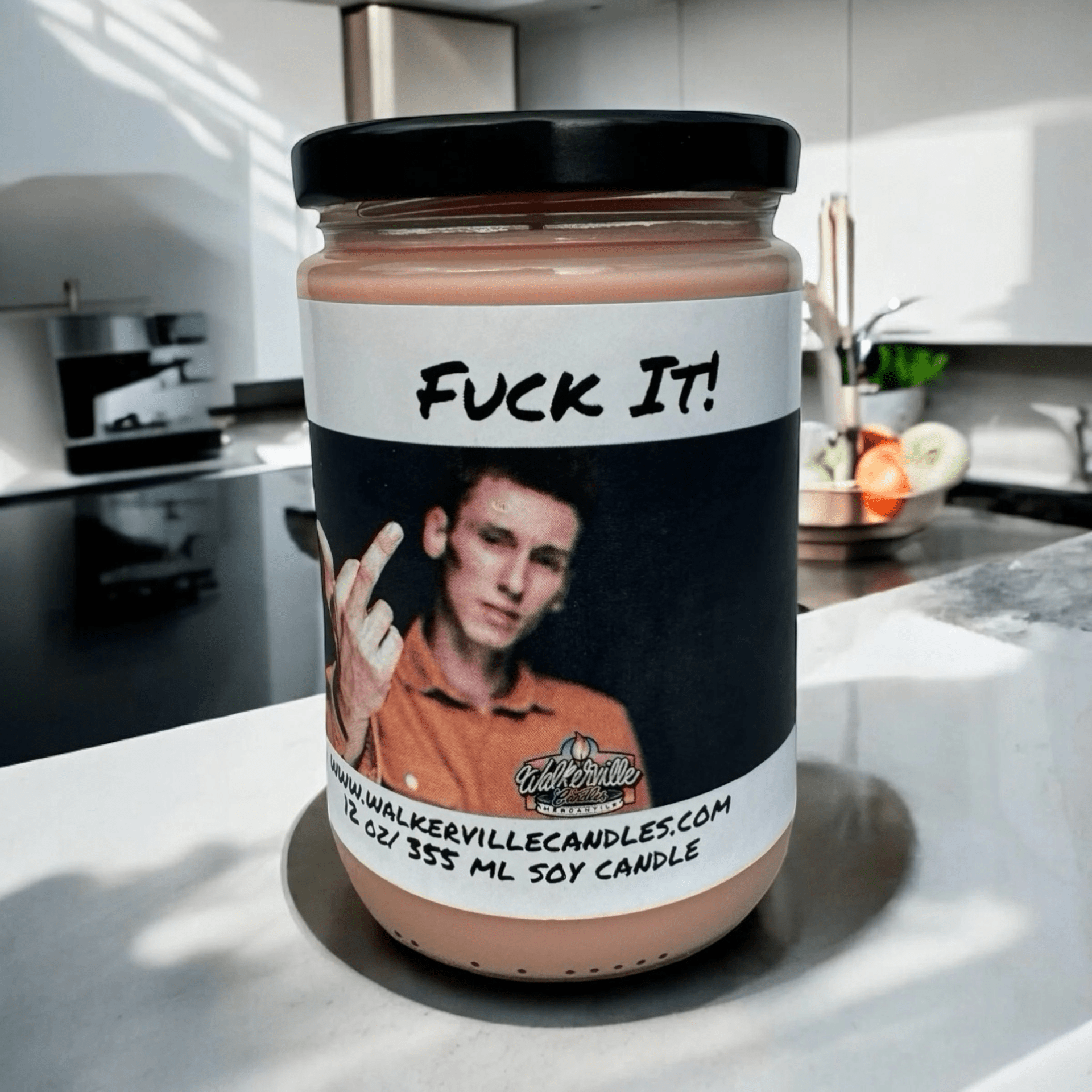 Fuck It! Coconut Soy 12.5 oz/ 375 ml Candle Wood Wick - Walkerville Candles