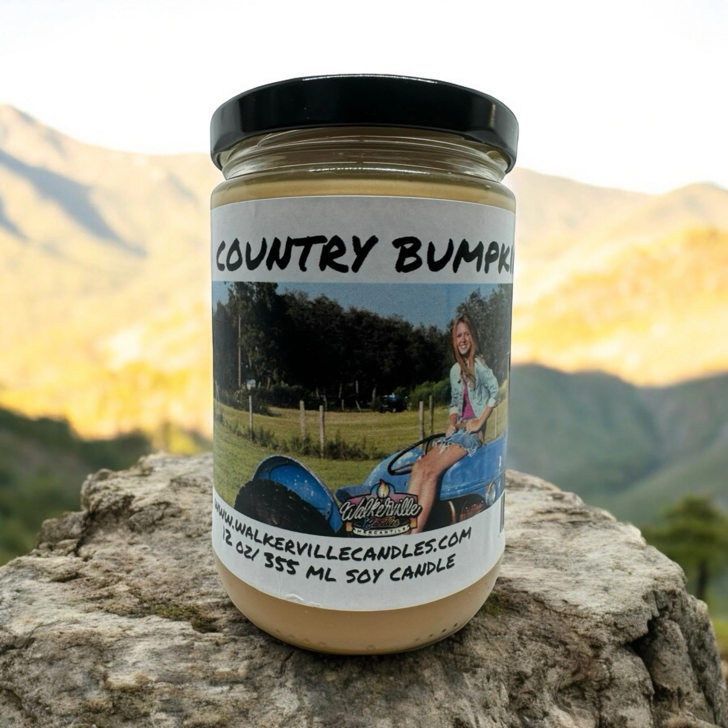 Country Bumpkin 100% Coconut Soy Eco-friendly 12 oz Candle Wood Wick