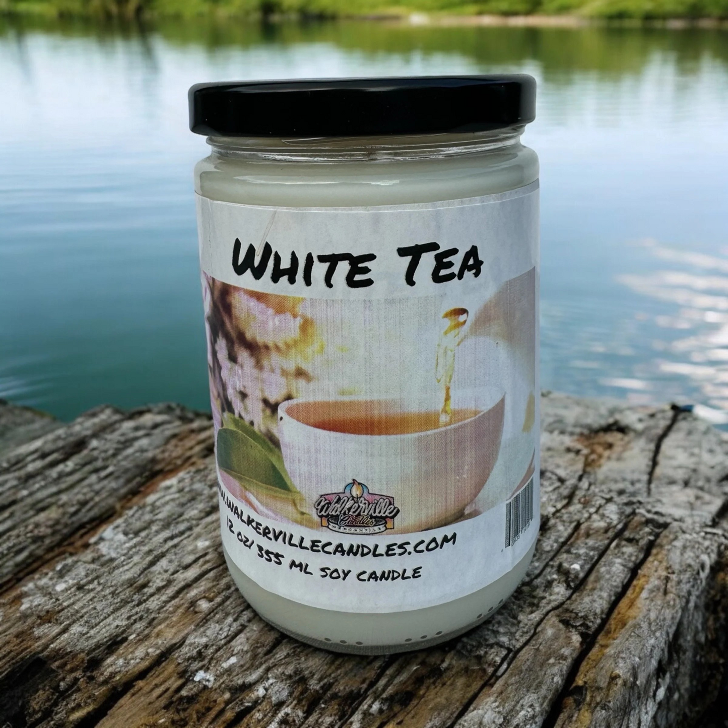 White Tea 100% Coconut Soy Eco-friendly 12 oz Candle
