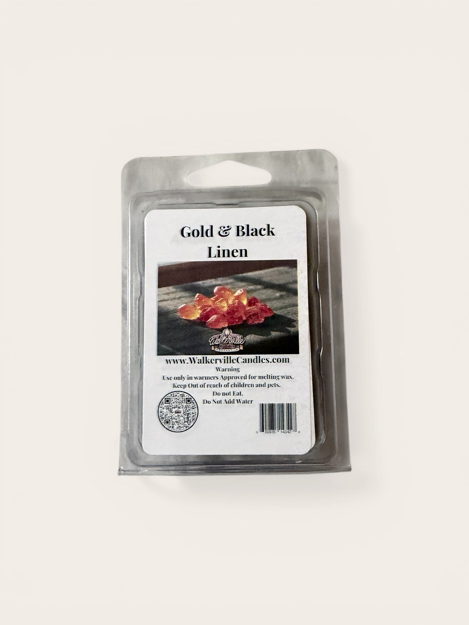 Gold & Black Linen Wax Melt - Walkerville Candles