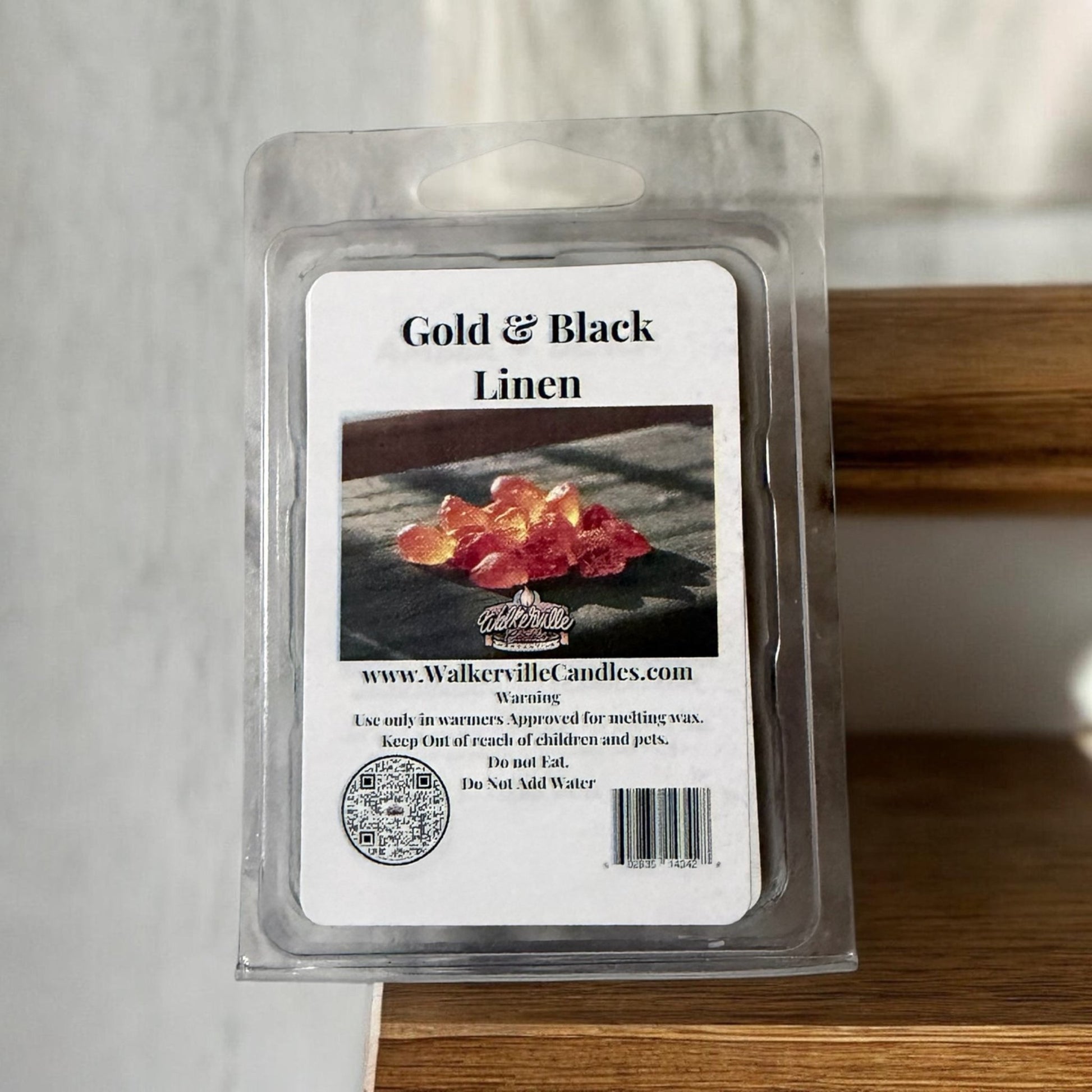 Gold & Black Linen Wax Melt - Walkerville Candles