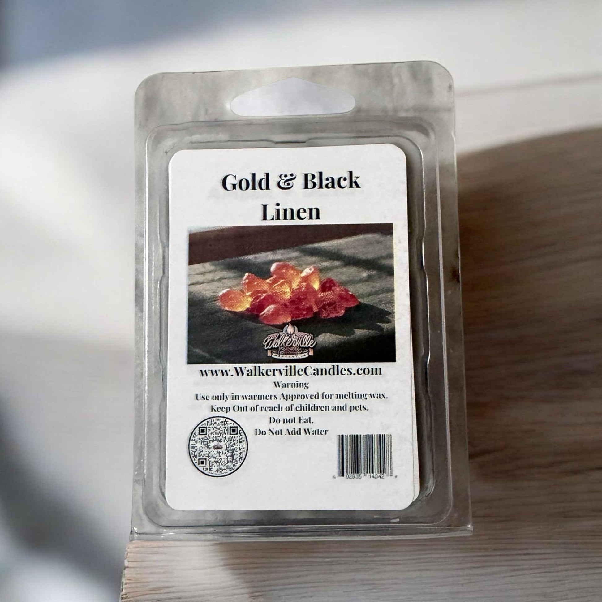 Gold & Black Linen Wax Melt - Walkerville Candles