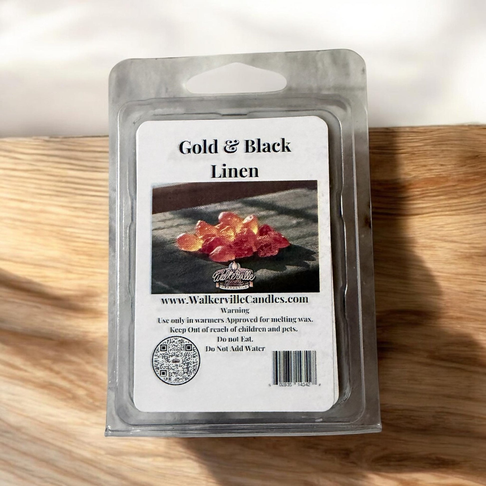 Gold & Black Linen Wax Melt - Walkerville Candles