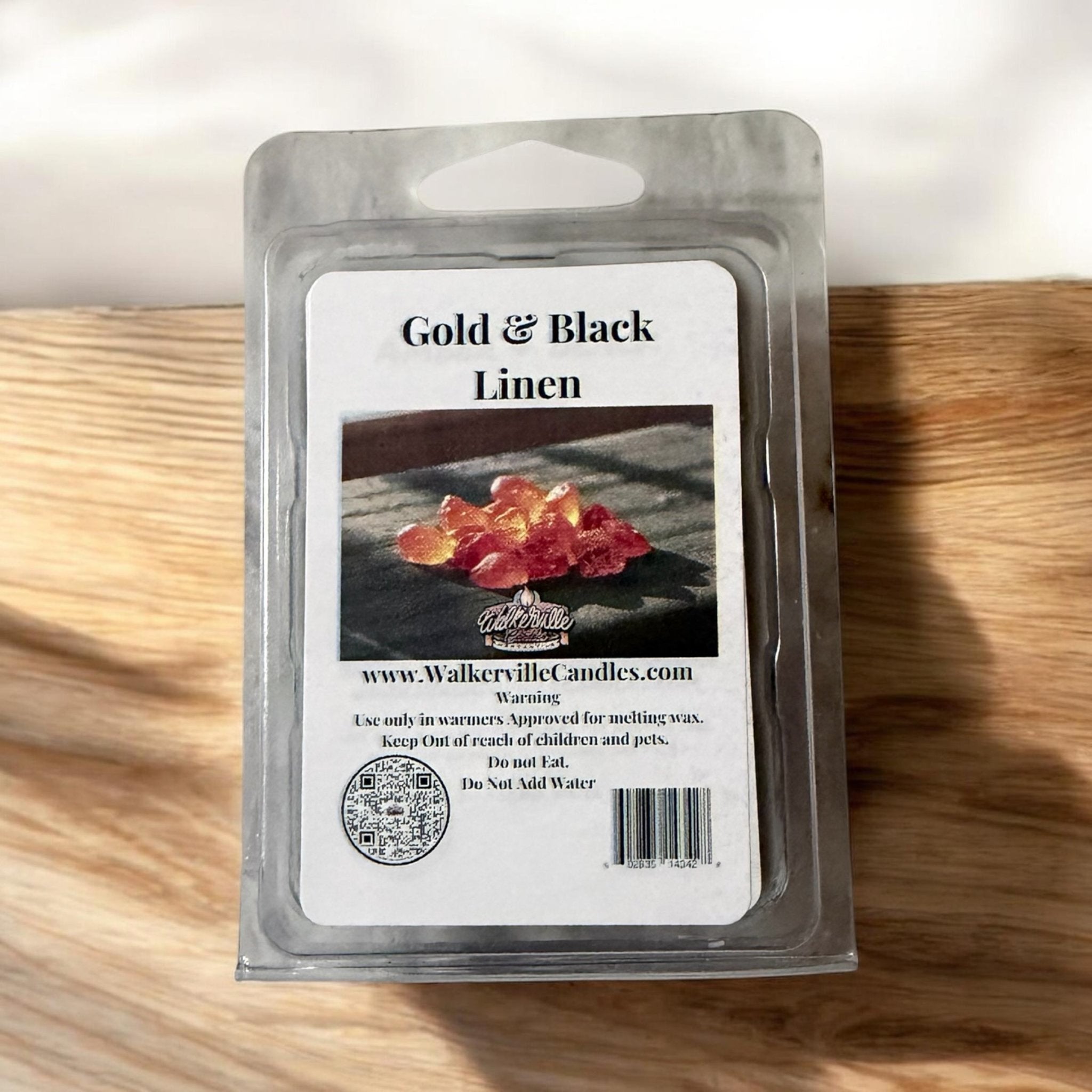 Gold & Black Linen Wax Melt - Walkerville Candles