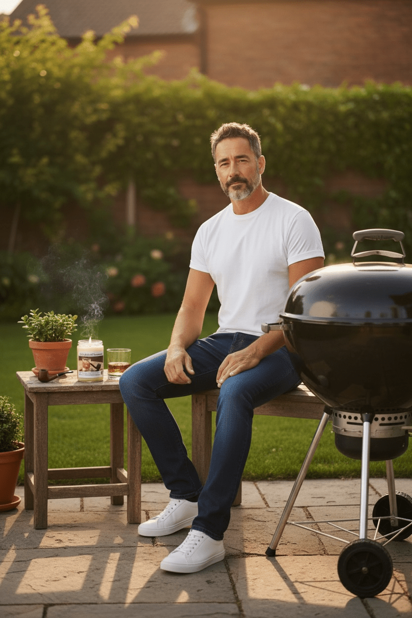 Golden Tobacco Coconut Soy 12.5 oz/ 375 ml Candle Wood Wick - Walkerville Candles