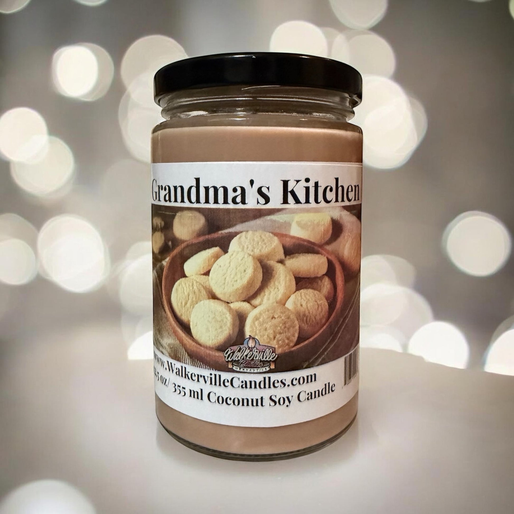 Grandma's Kitchen Coconut Soy 12.5 oz/ 375 ml Candle Wood Wick - Walkerville Candles