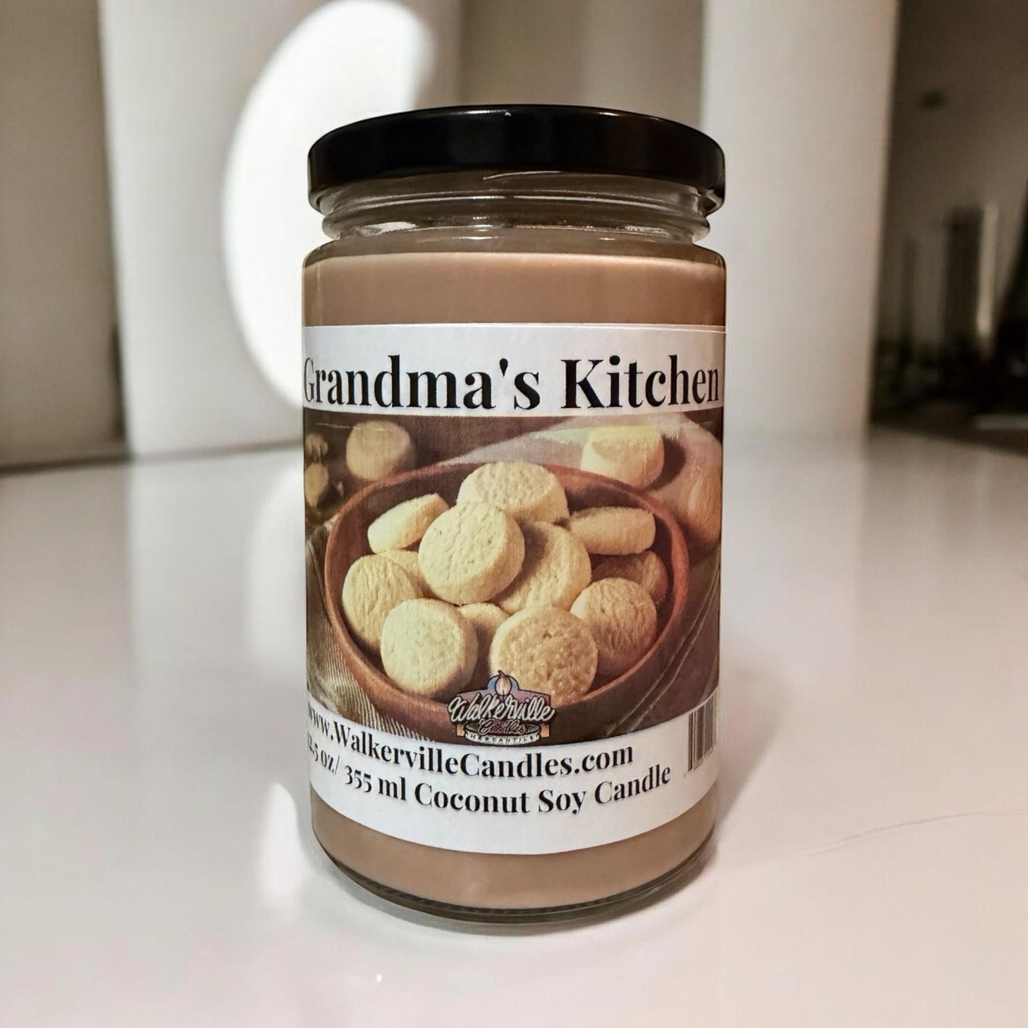 Grandma's Kitchen Coconut Soy 12.5 oz/ 375 ml Candle Wood Wick - Walkerville Candles