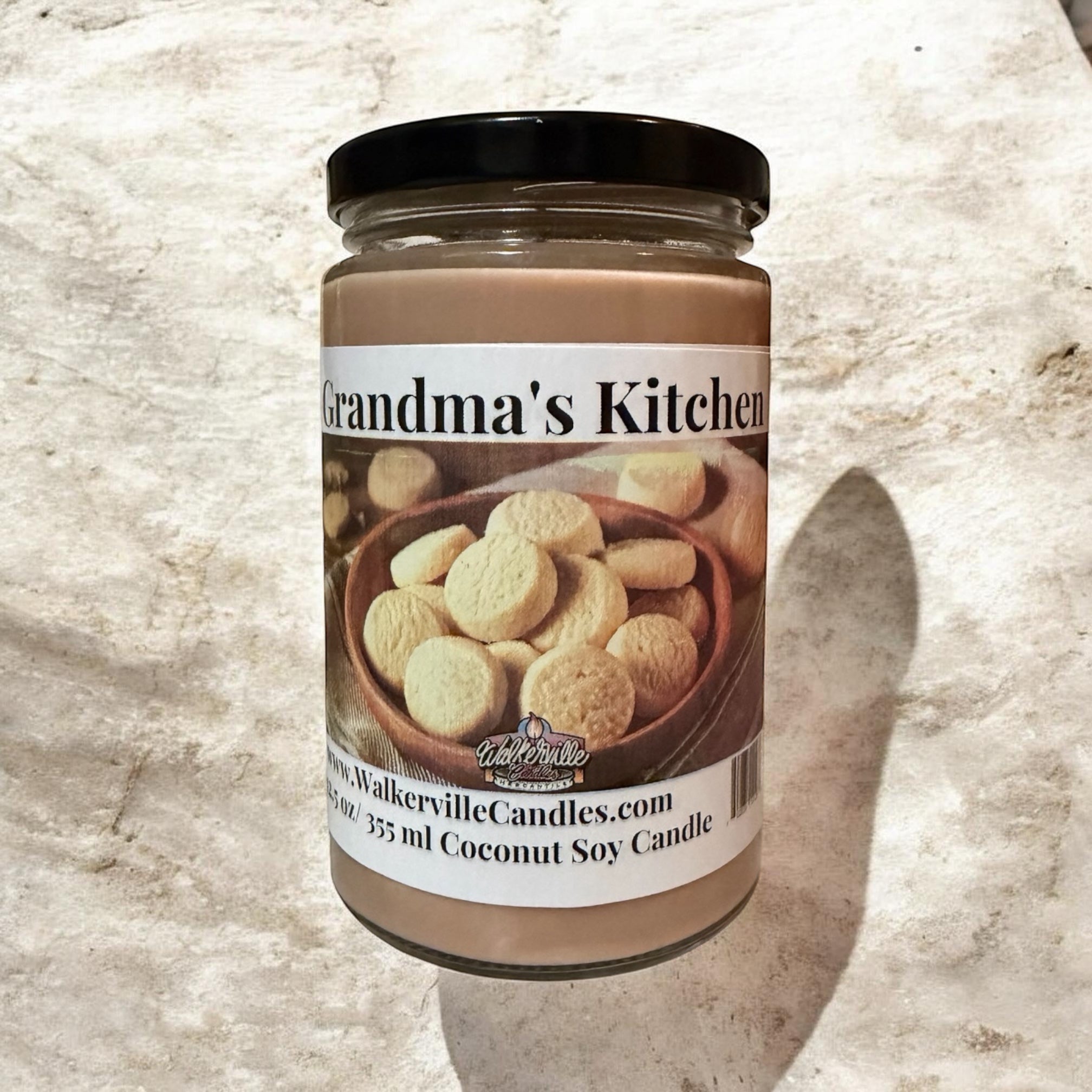 Grandma's Kitchen Coconut Soy 12.5 oz/ 375 ml Candle Wood Wick - Walkerville Candles