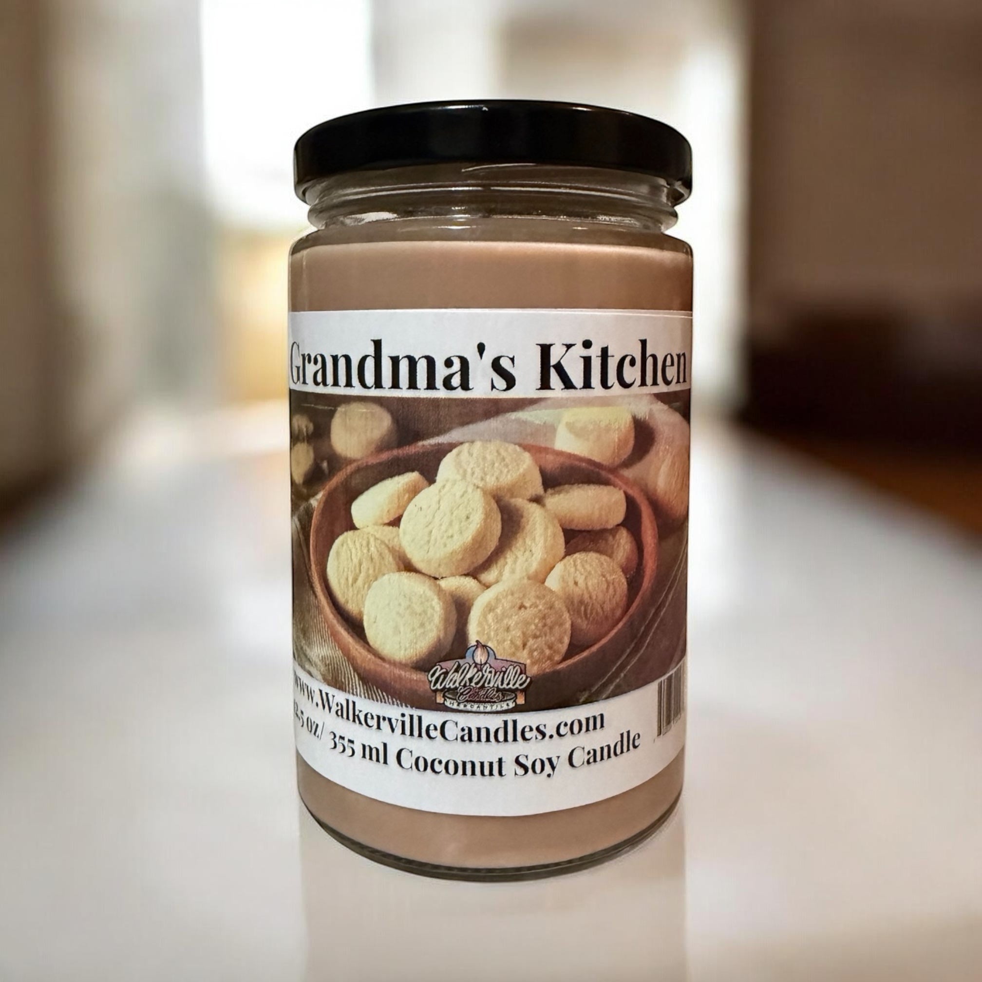 Grandma's Kitchen Coconut Soy 12.5 oz/ 375 ml Candle Wood Wick - Walkerville Candles